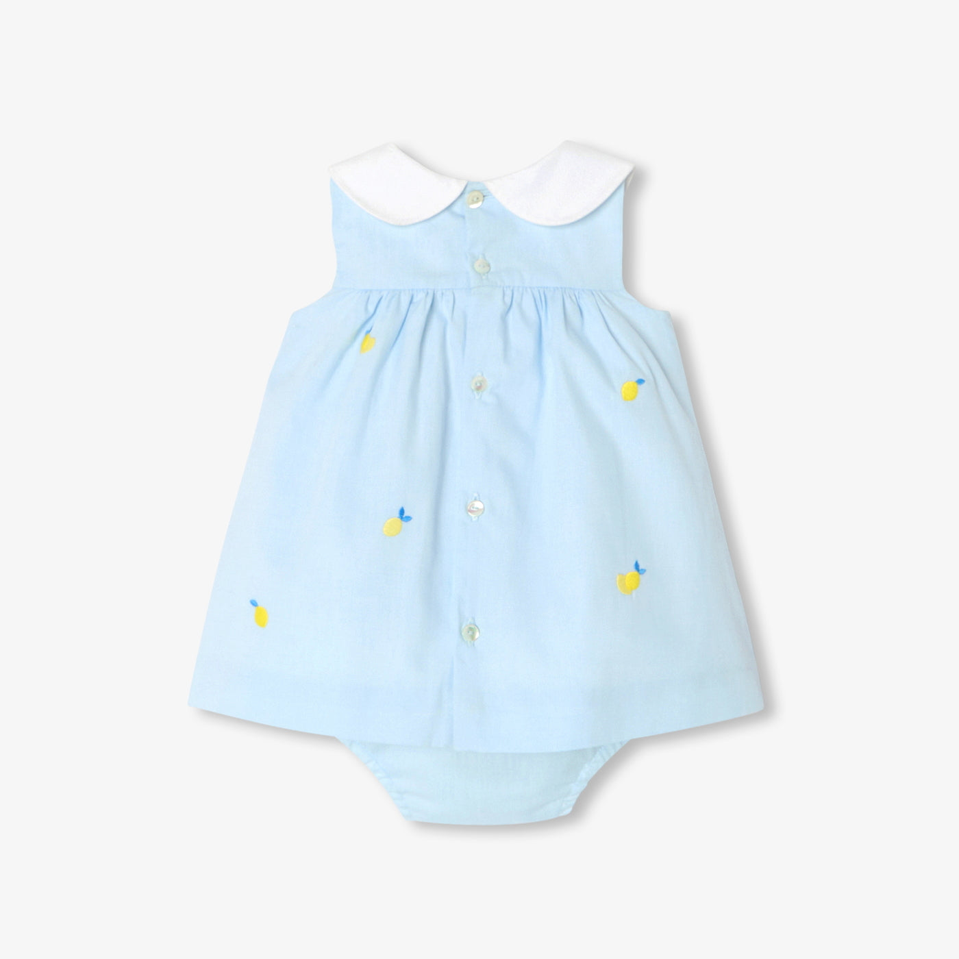 Baby girl dress in Oxford cotton