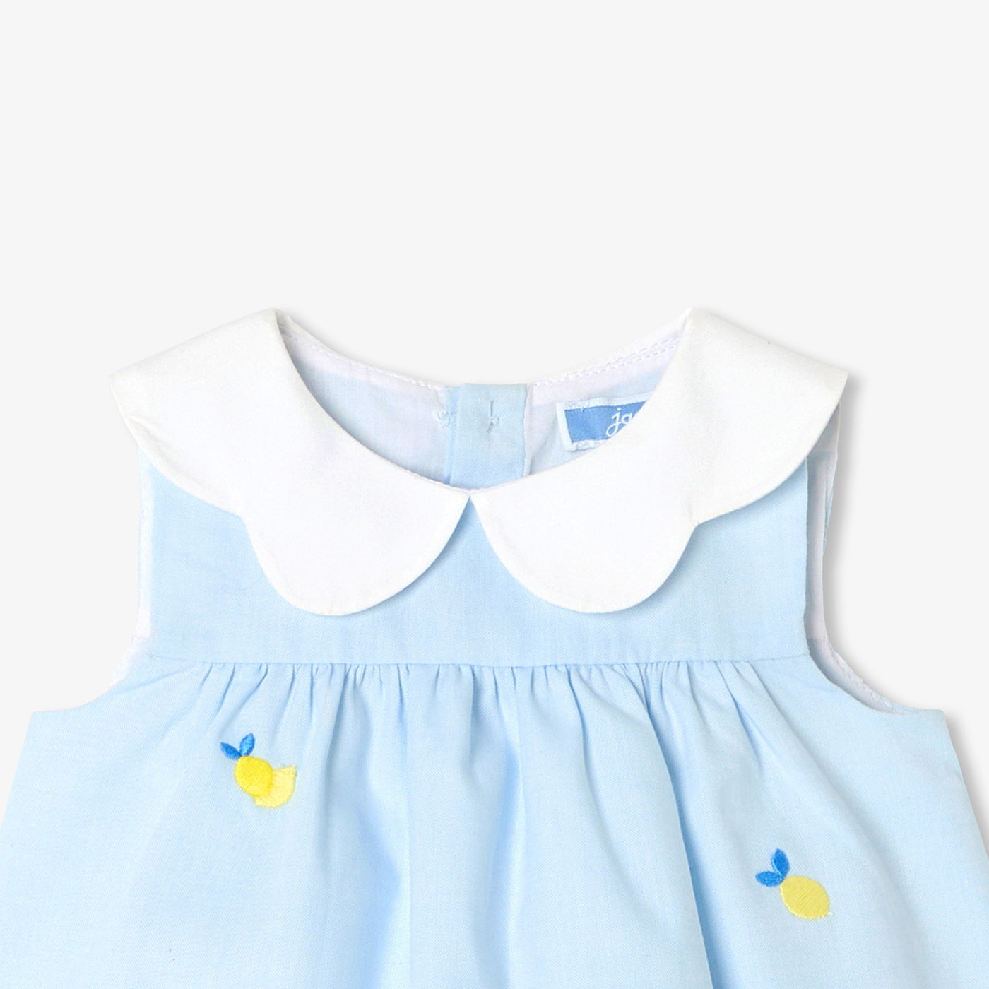Baby girl dress in Oxford cotton