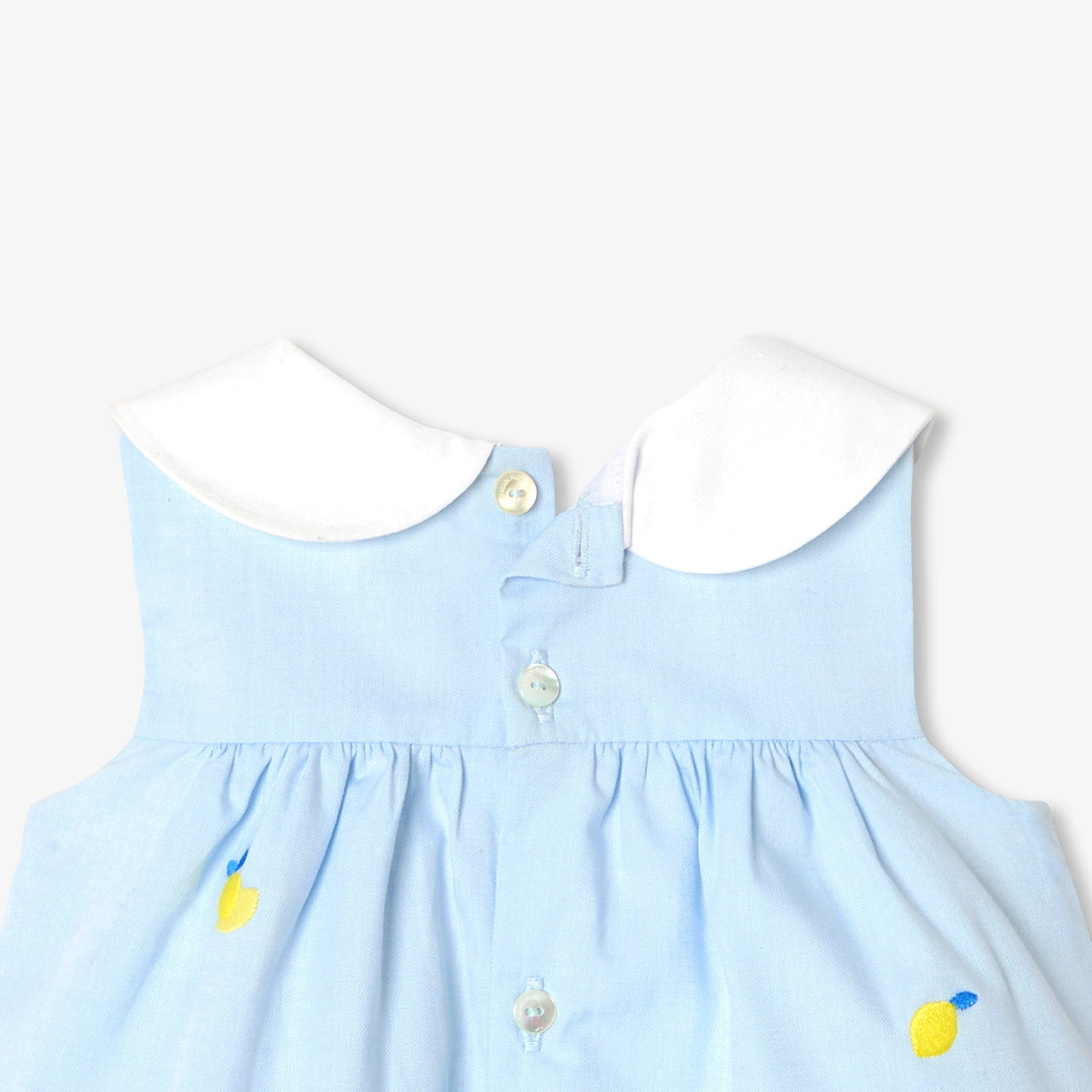 Baby girl dress in Oxford cotton