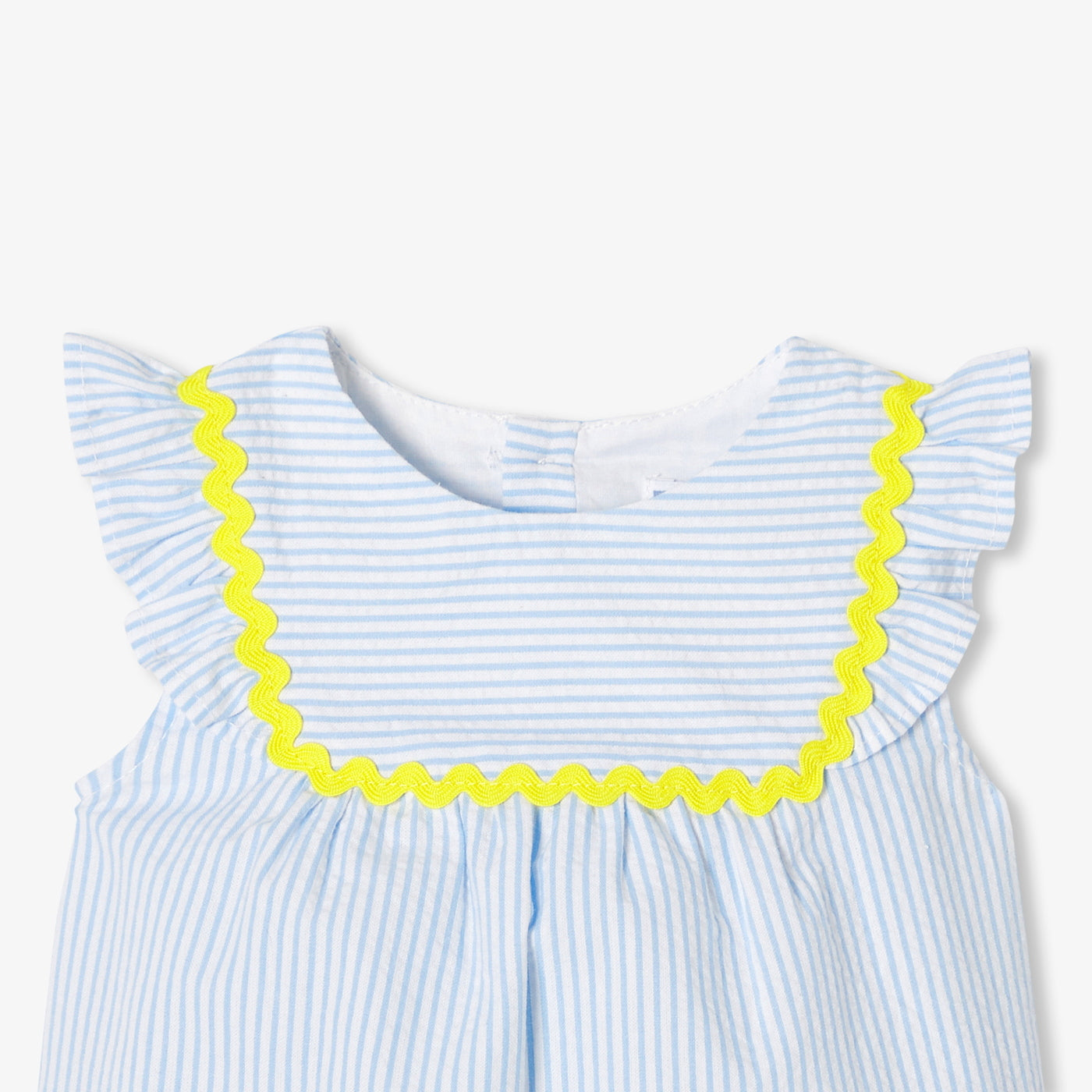 Baby girl outfit in seersucker cotton