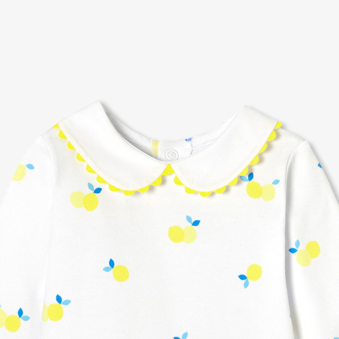 Baby girl pyjamas in interlock cotton