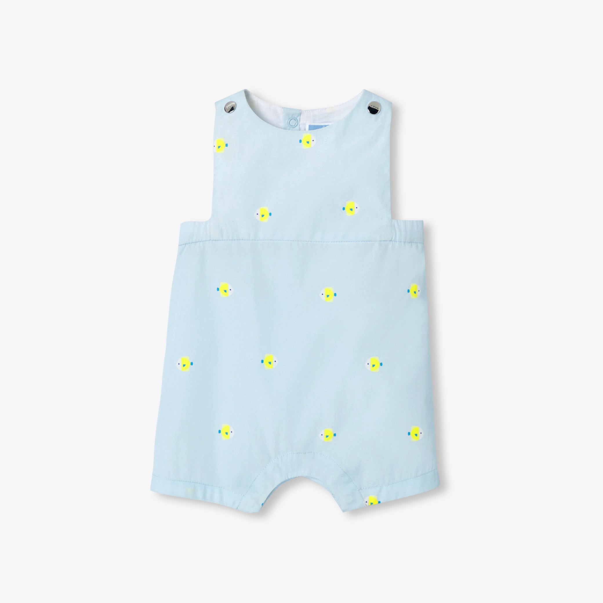 Baby boy poplin romper