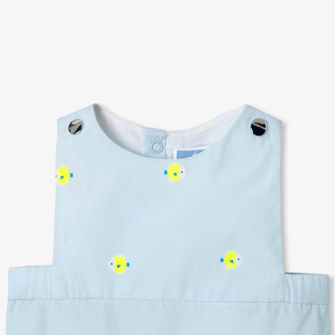 Baby boy poplin romper