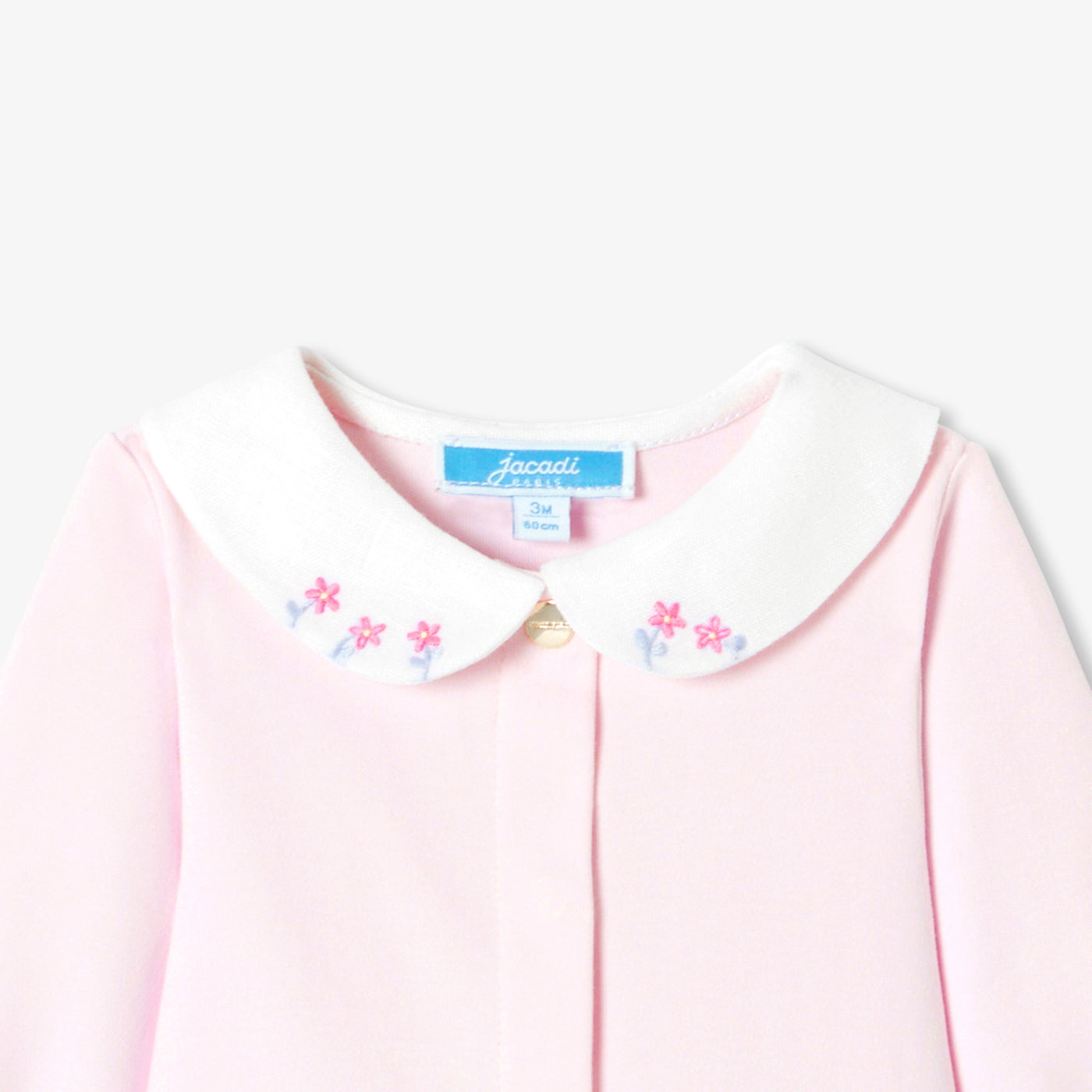 Baby girl pyjamas in interlock cotton