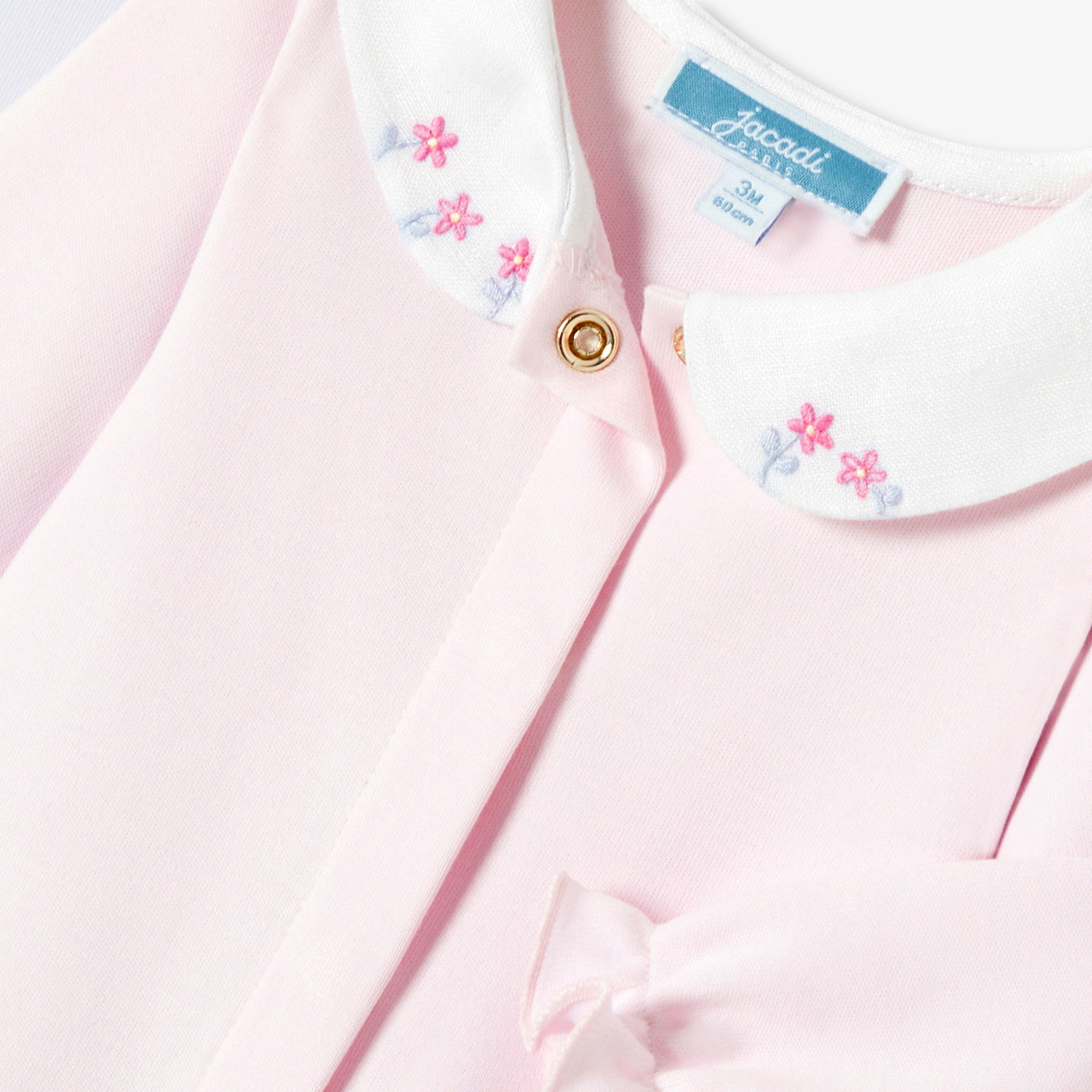 Baby girl pyjamas in interlock cotton