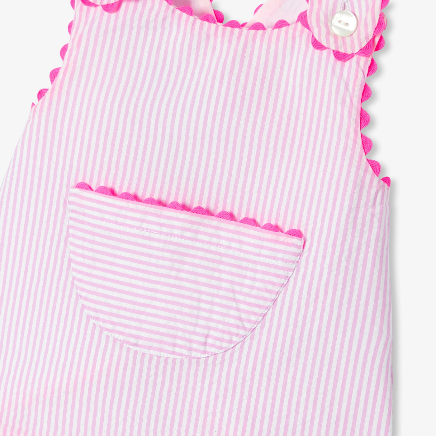 Baby girl striped cotton shorts set