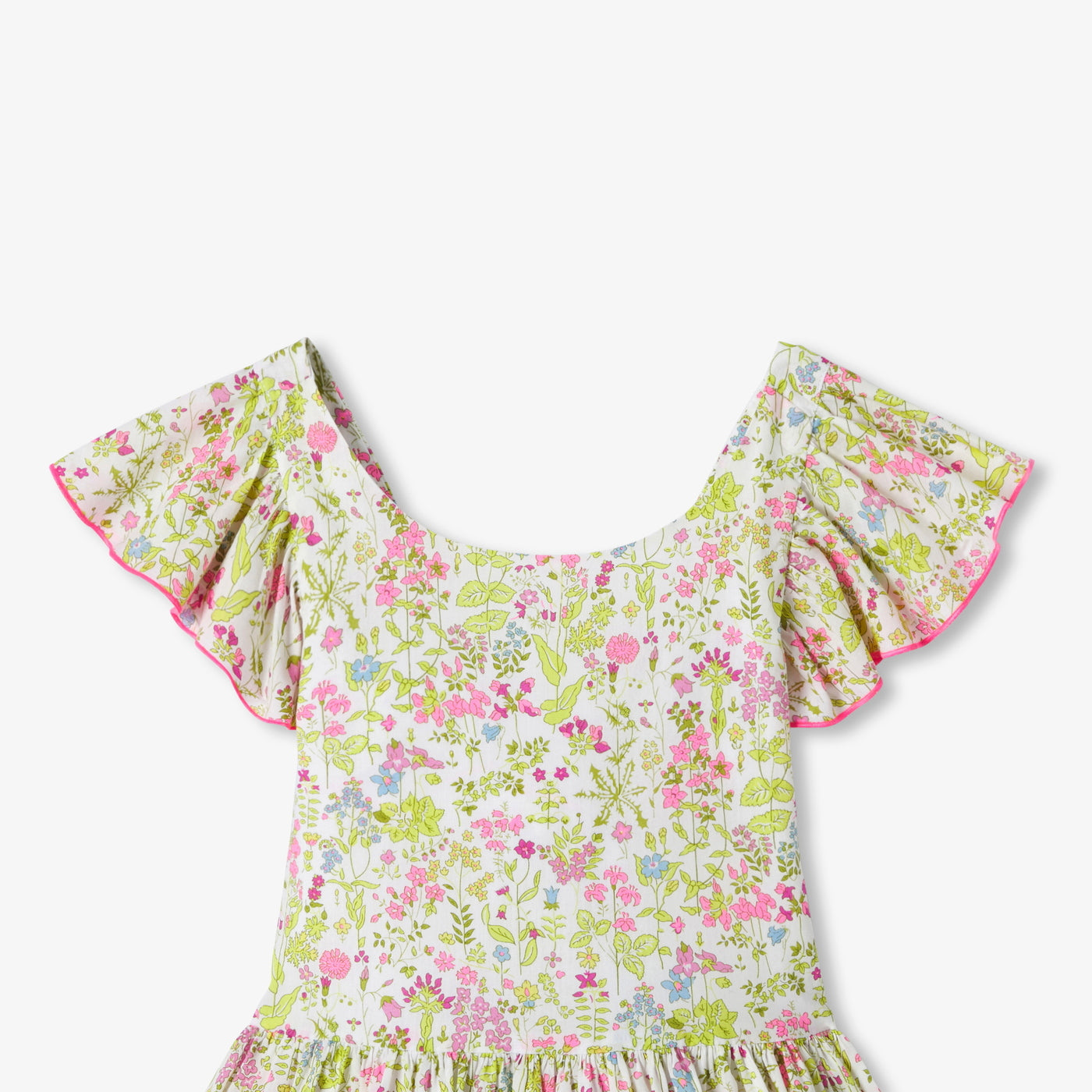 Girl halter neck dress in Liberty fabric