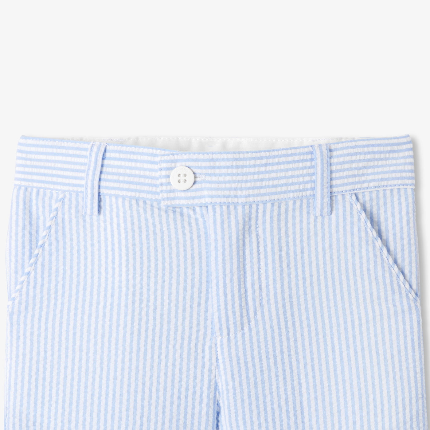 Baby boy shorts in seersucker