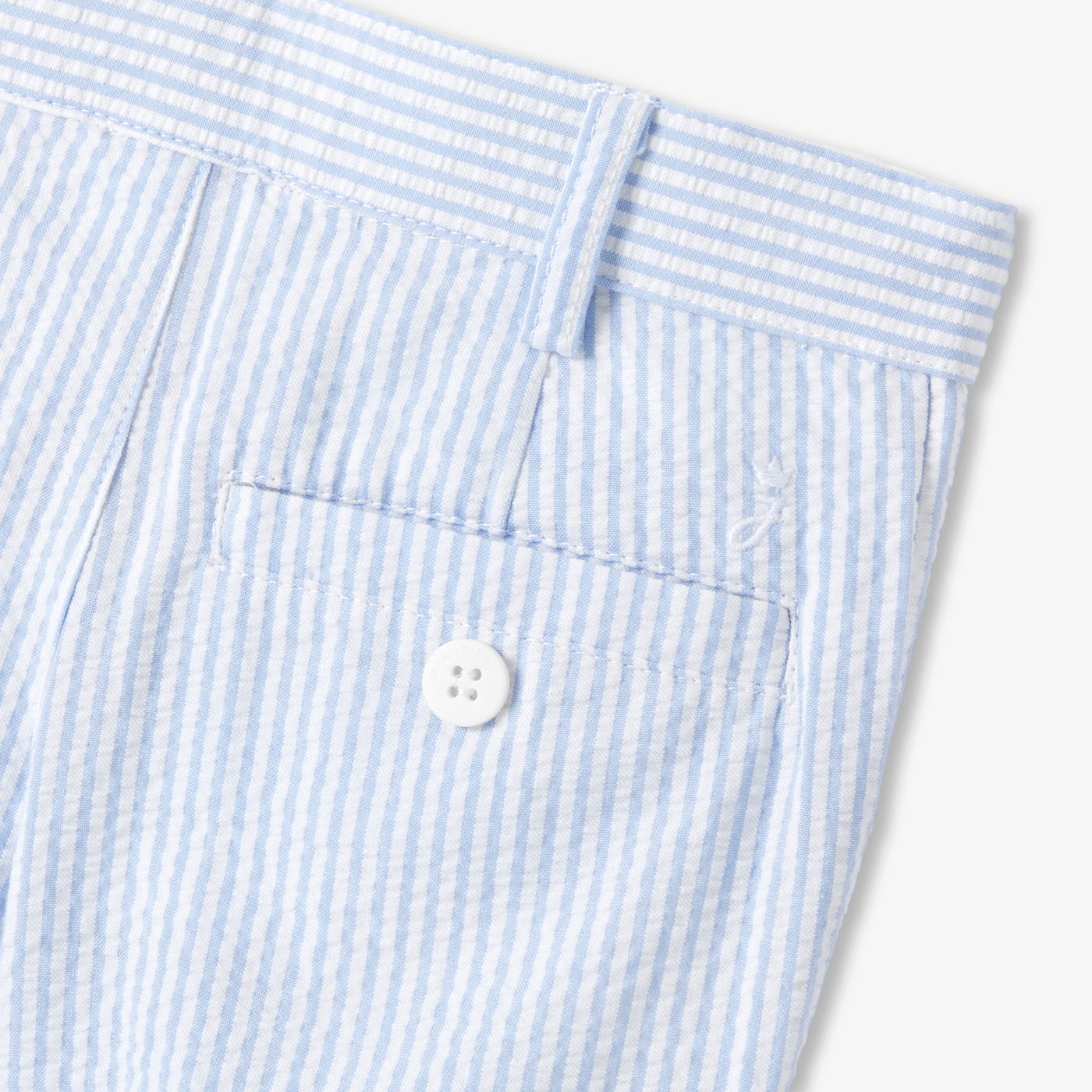 Baby boy shorts in seersucker