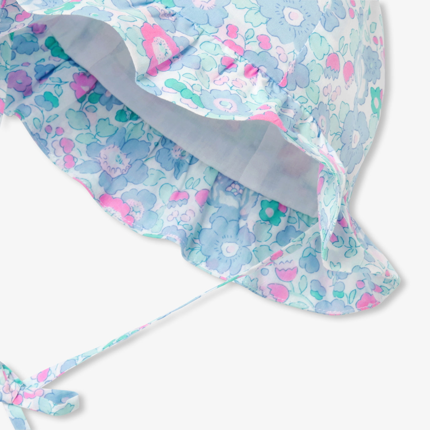 Baby girl hat in Liberty fabric