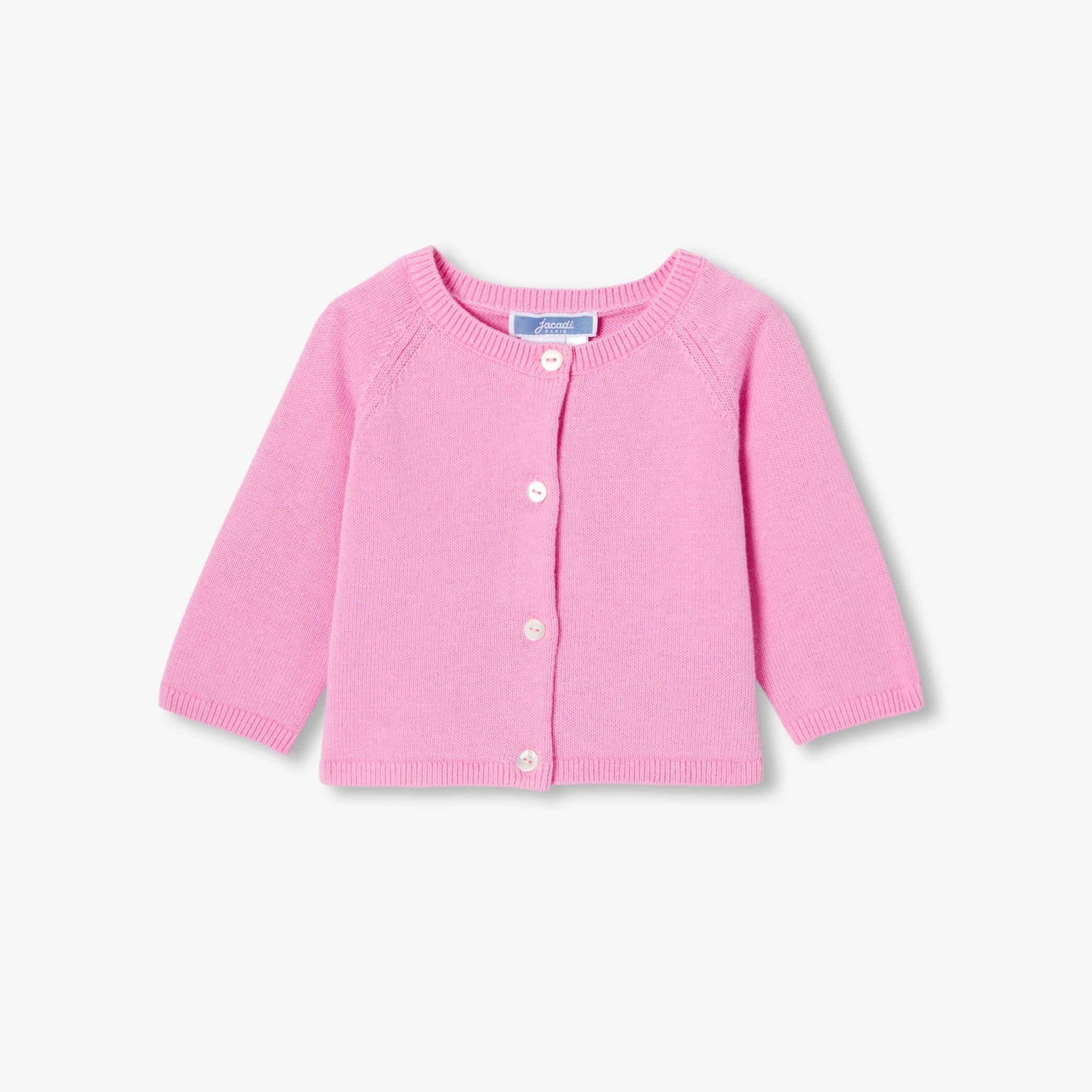 Baby girl cardigan in organic cotton