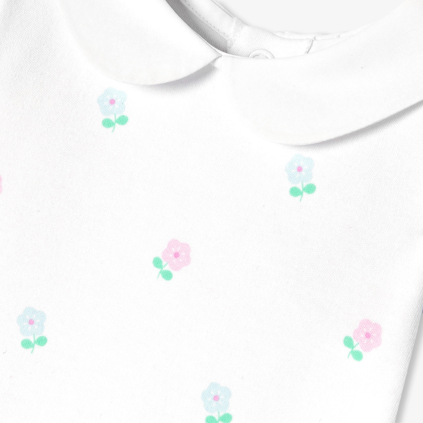 Baby girl pyjamas in interlock cotton