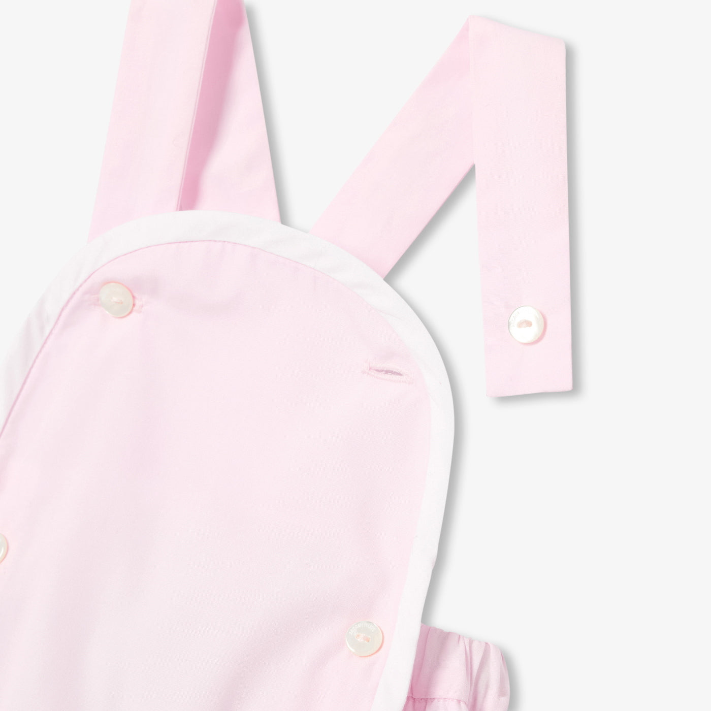 Baby girl romper in cotton poplin