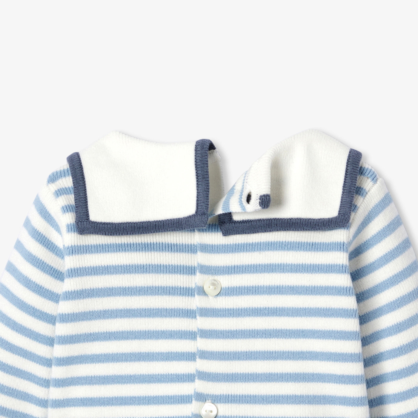 Baby nautical-style knit comfort set