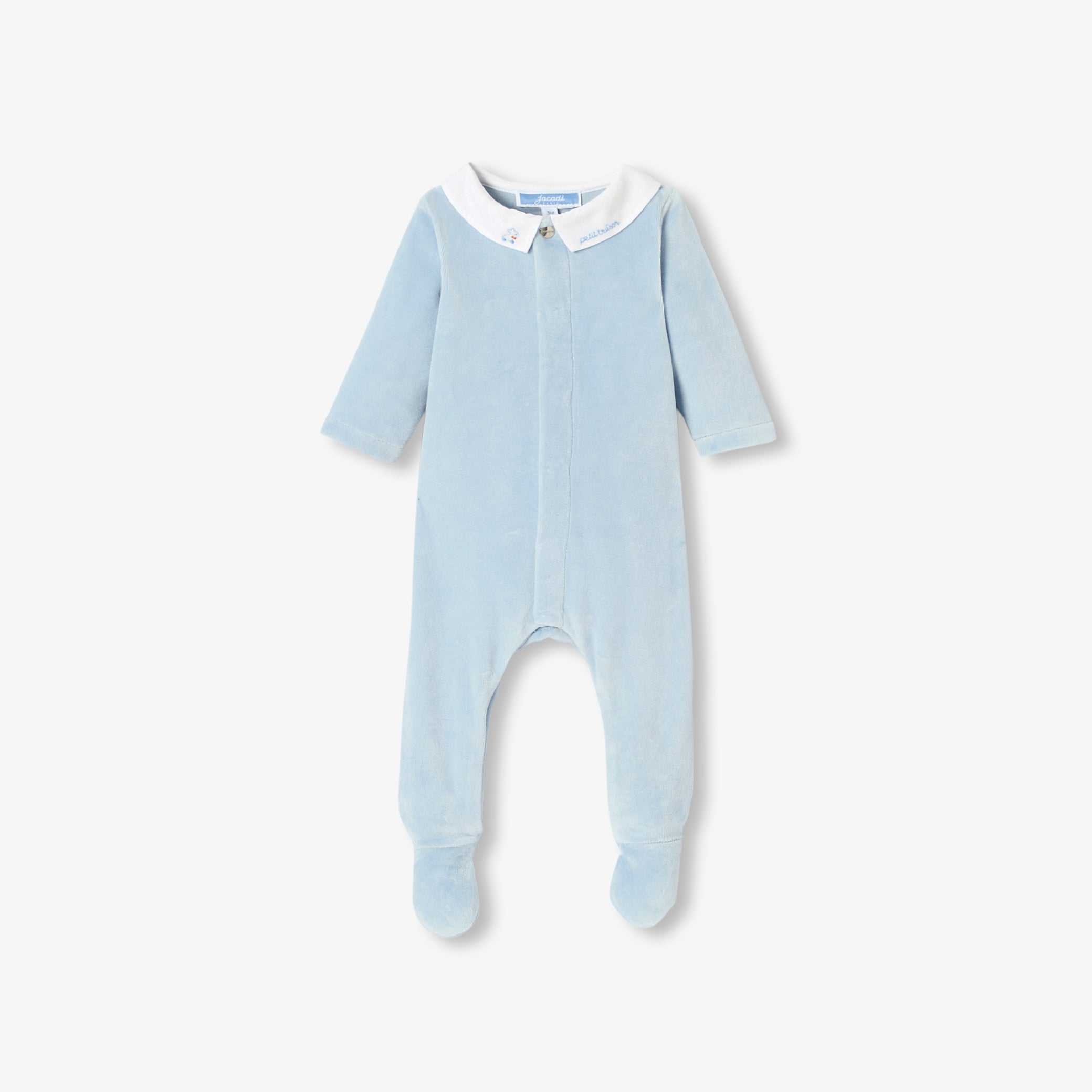 Baby boy velvet pyjamas