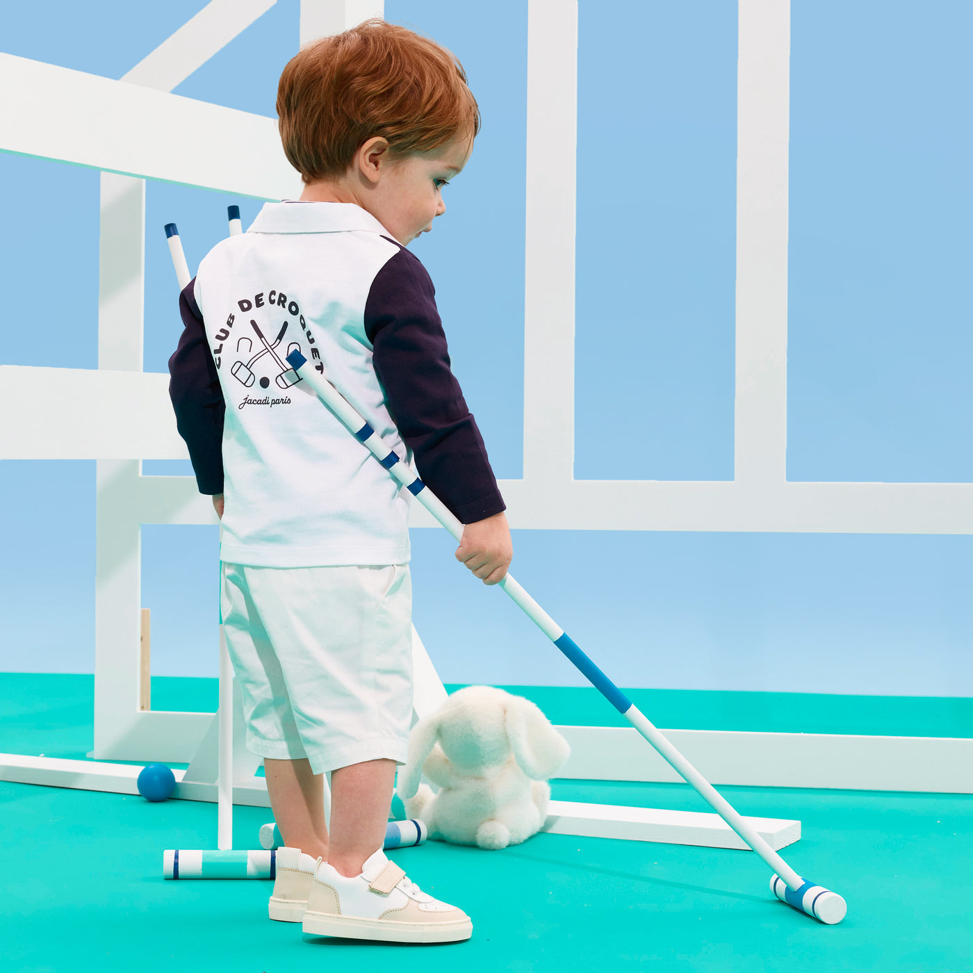 Baby boy cotton jersey rugby shirt