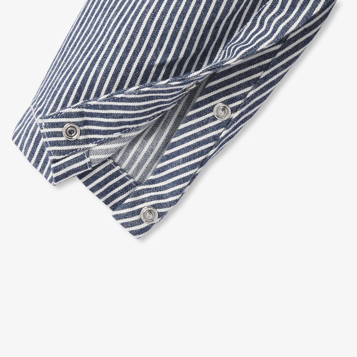 Salopette bébé en twill rayé