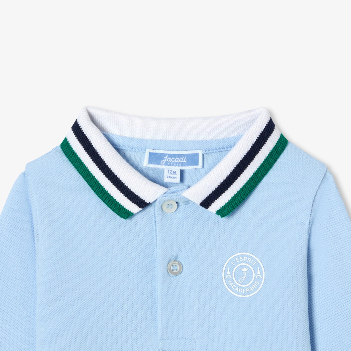 Baby boy long-sleeved polo shirt