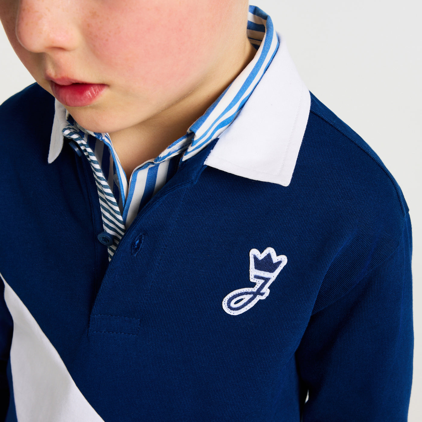 Boy heavy jersey rugby shirt
