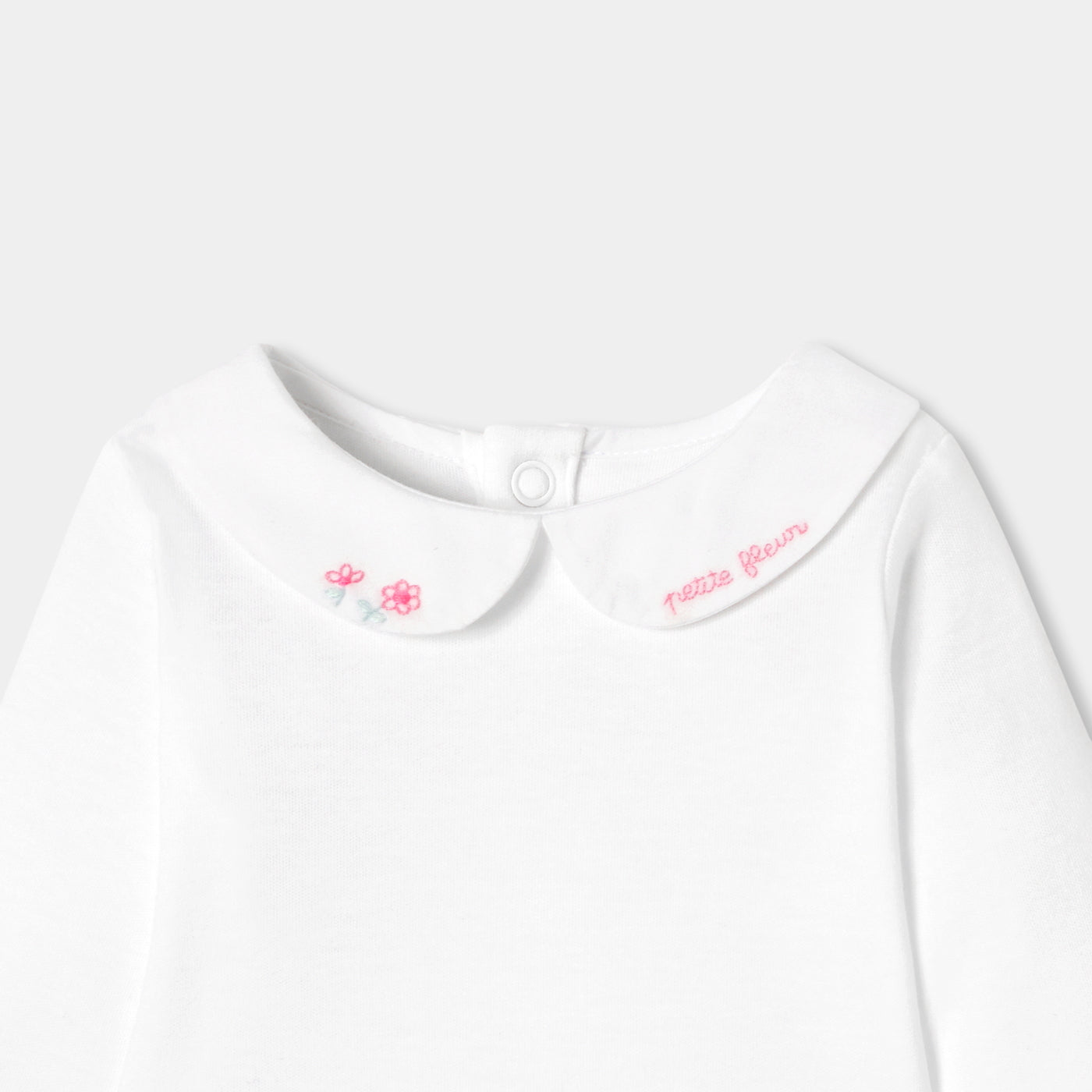Baby girl long-sleeved cotton bodysuit