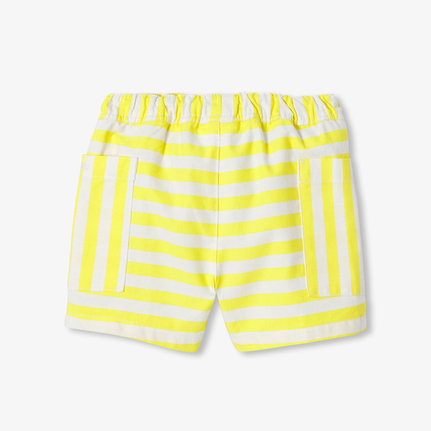 Baby boy striped twill shorts