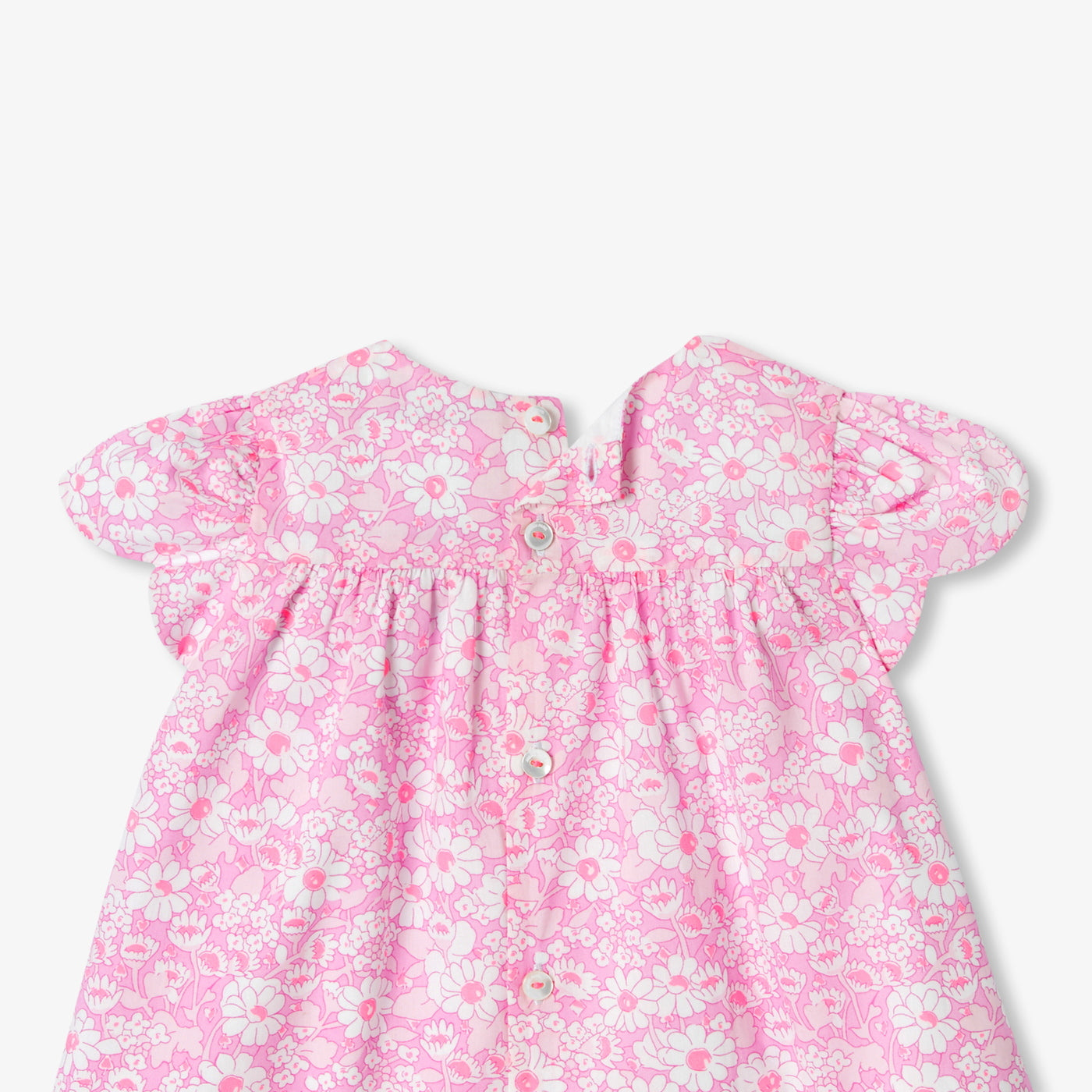 Baby girl short-sleeved Liberty fabrics dress