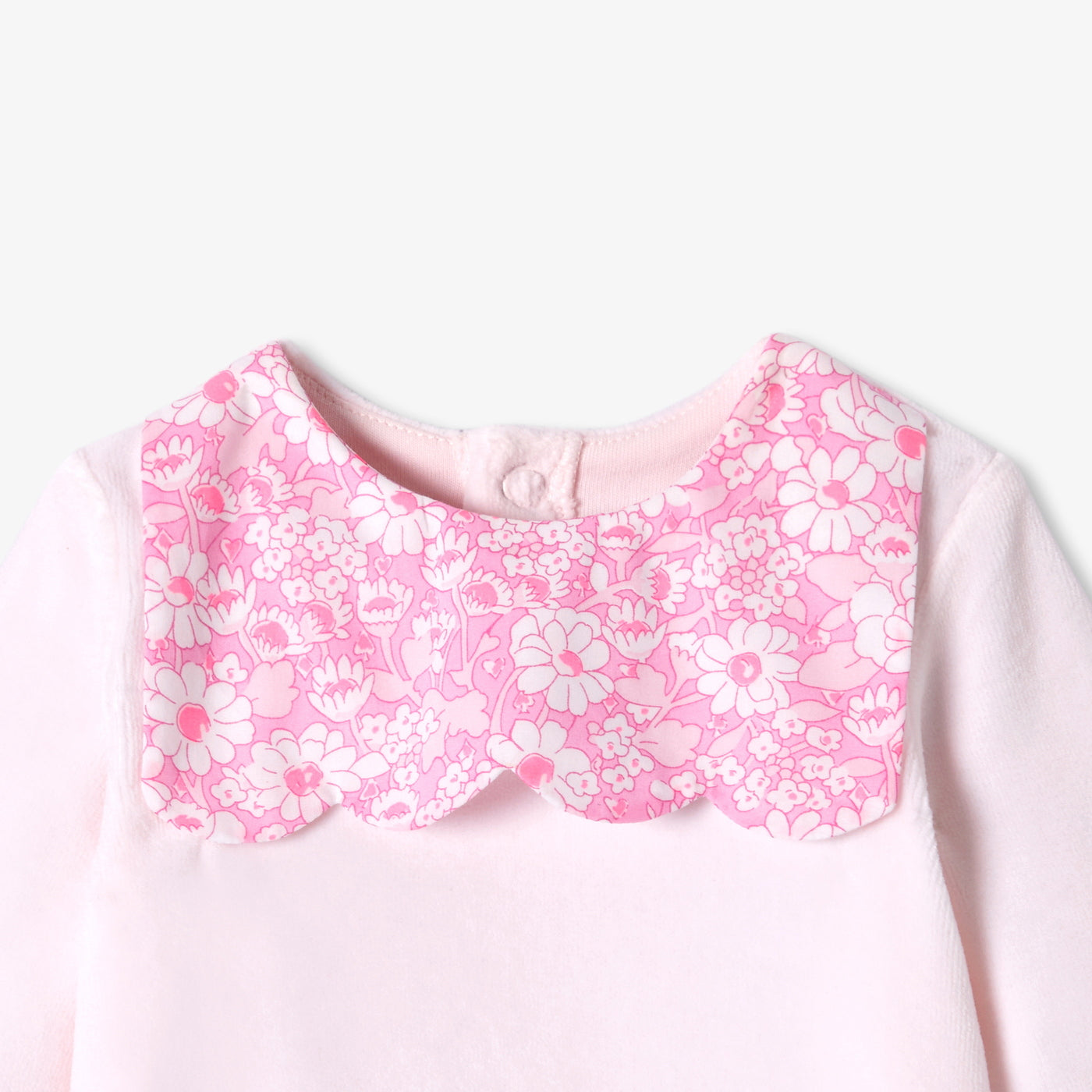 Baby girl velvet pyjamas