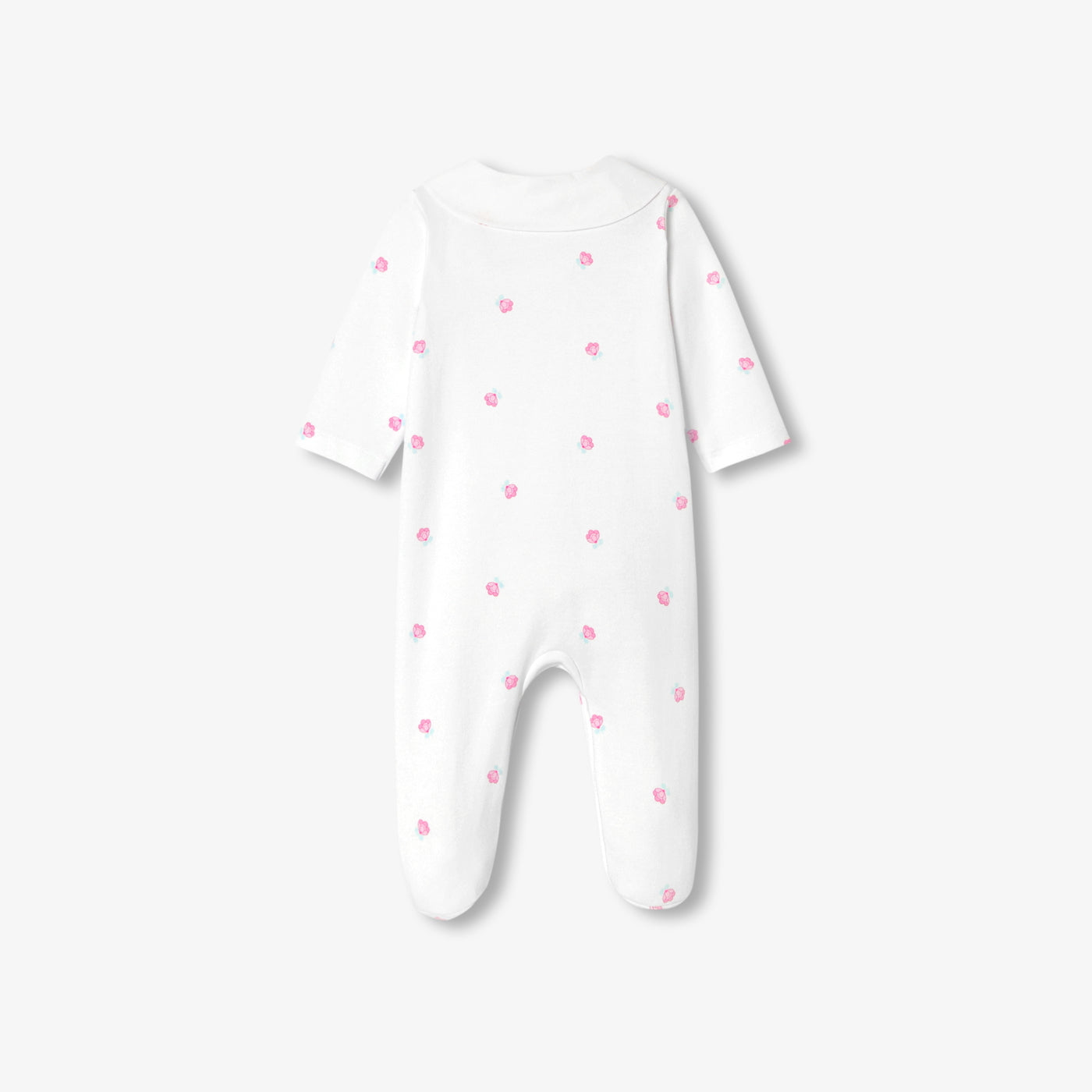 Baby girl Interlock cotton floral print pyjamas