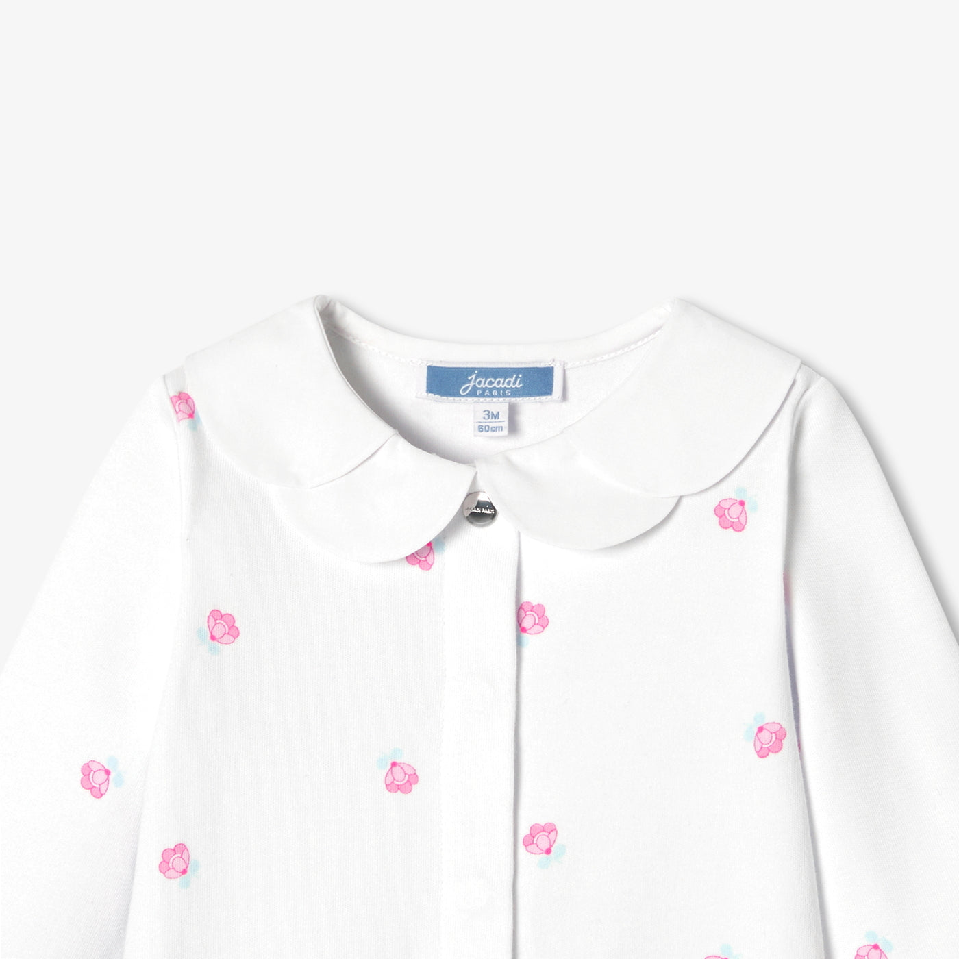Baby girl Interlock cotton floral print pyjamas