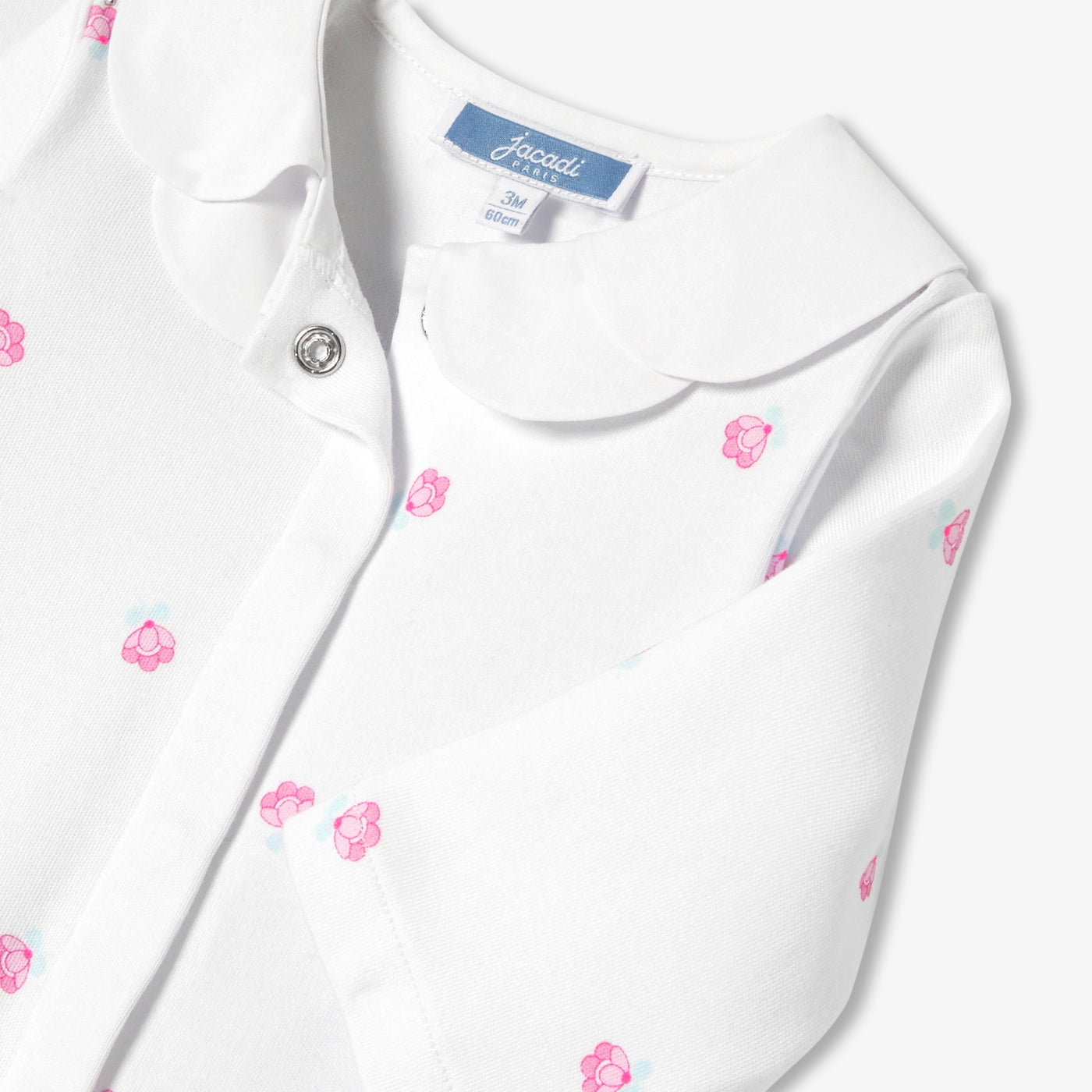 Baby girl Interlock cotton floral print pyjamas