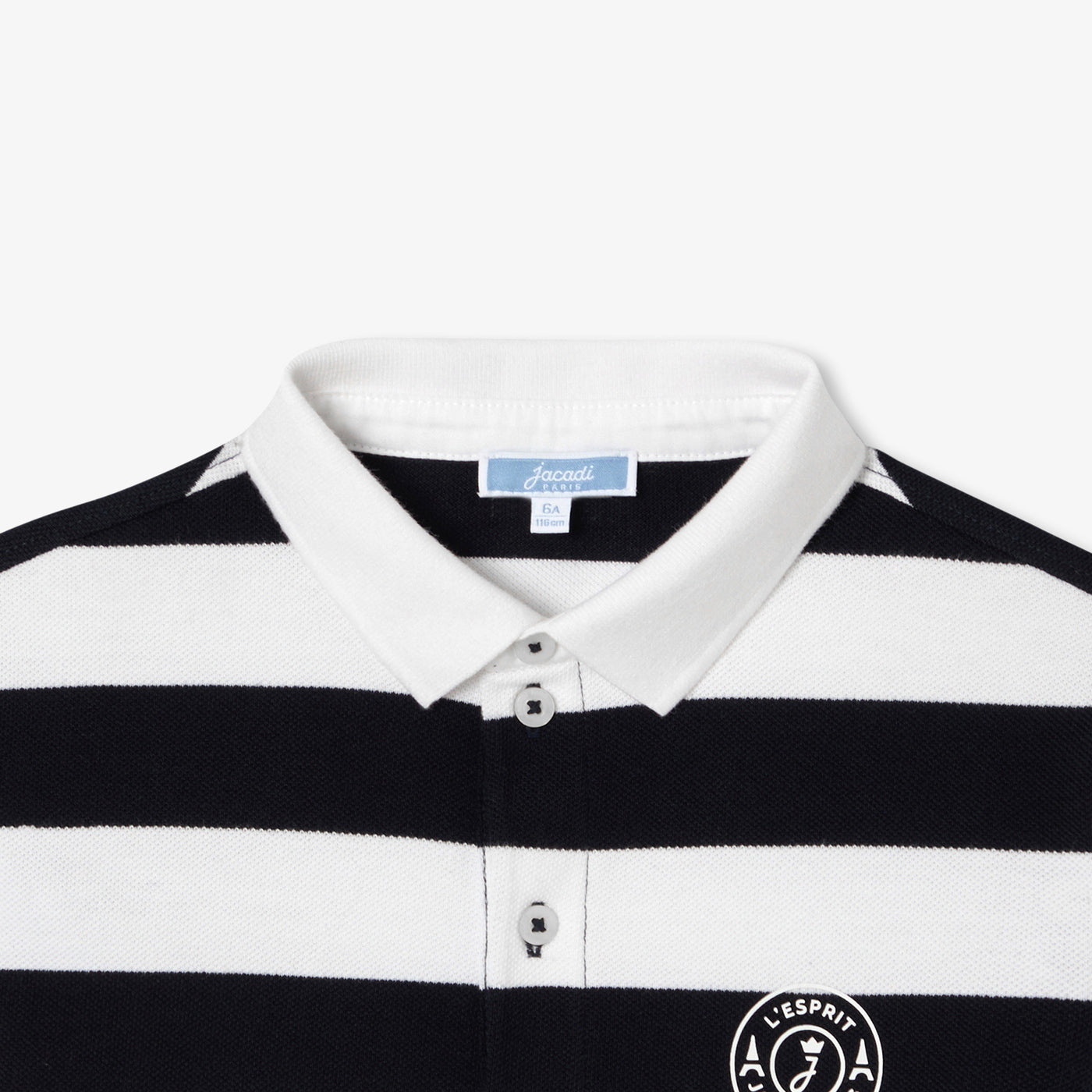 Child cotton piqué rugby polo shirt