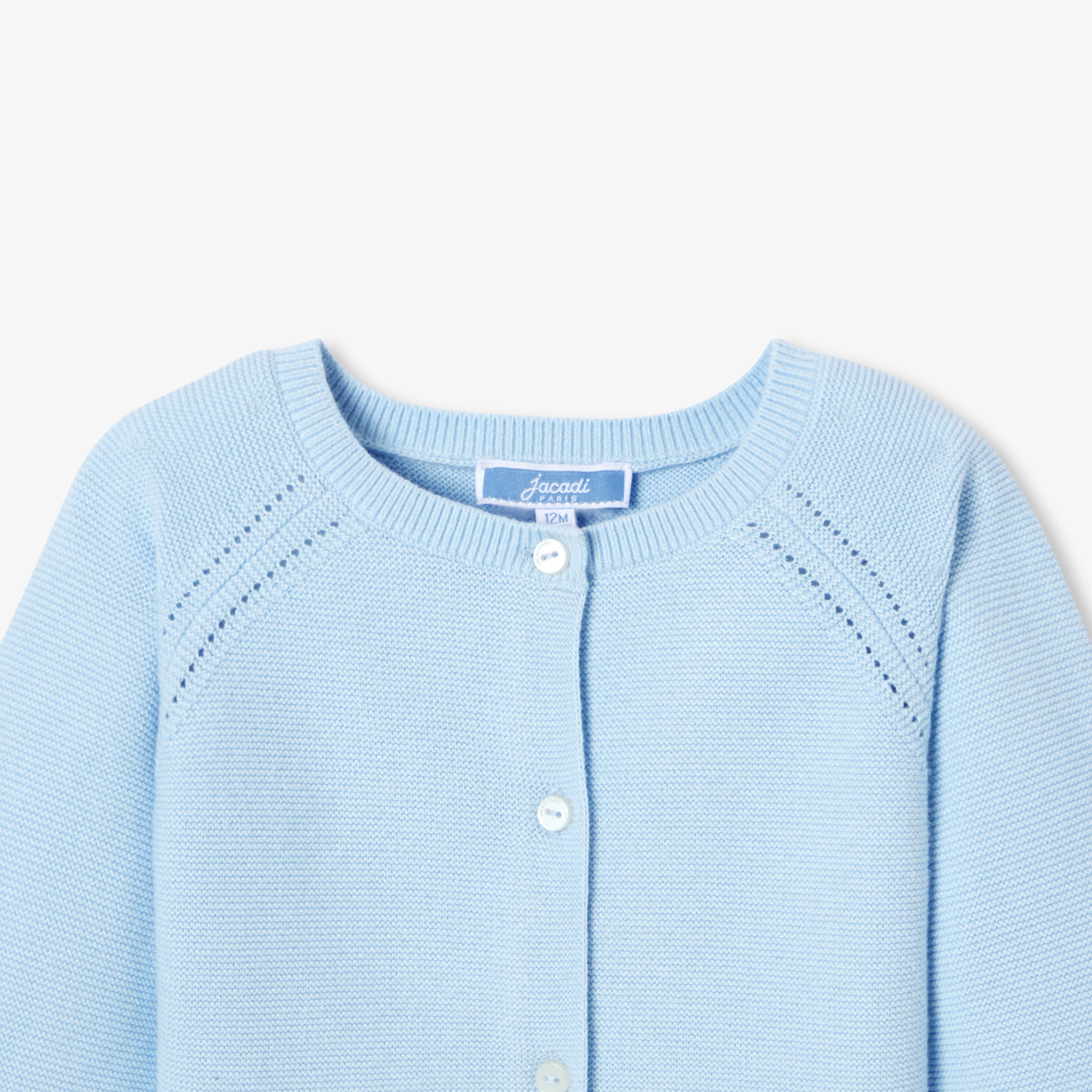 Baby girl garter stitch cardigan