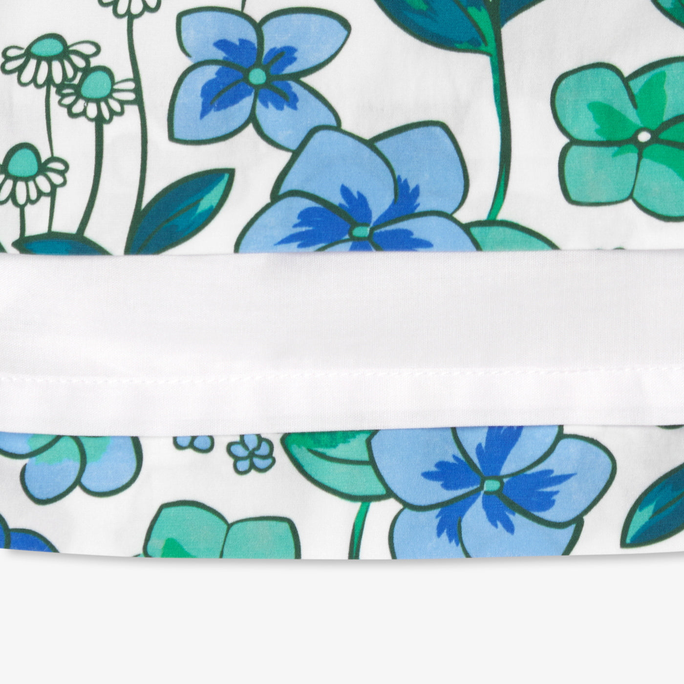 Girl floral print cotton poplin skirt
