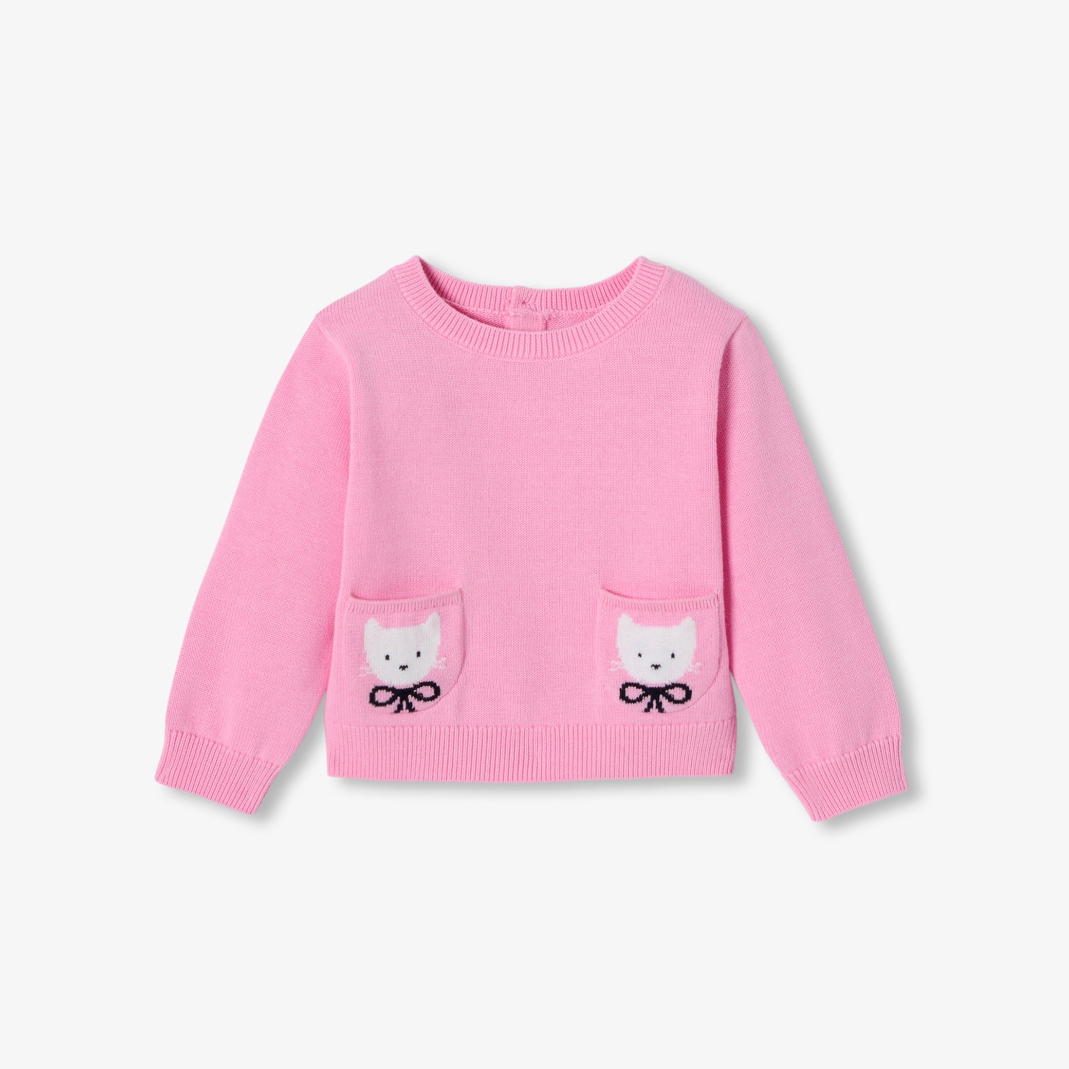 Baby girl cotton sweater