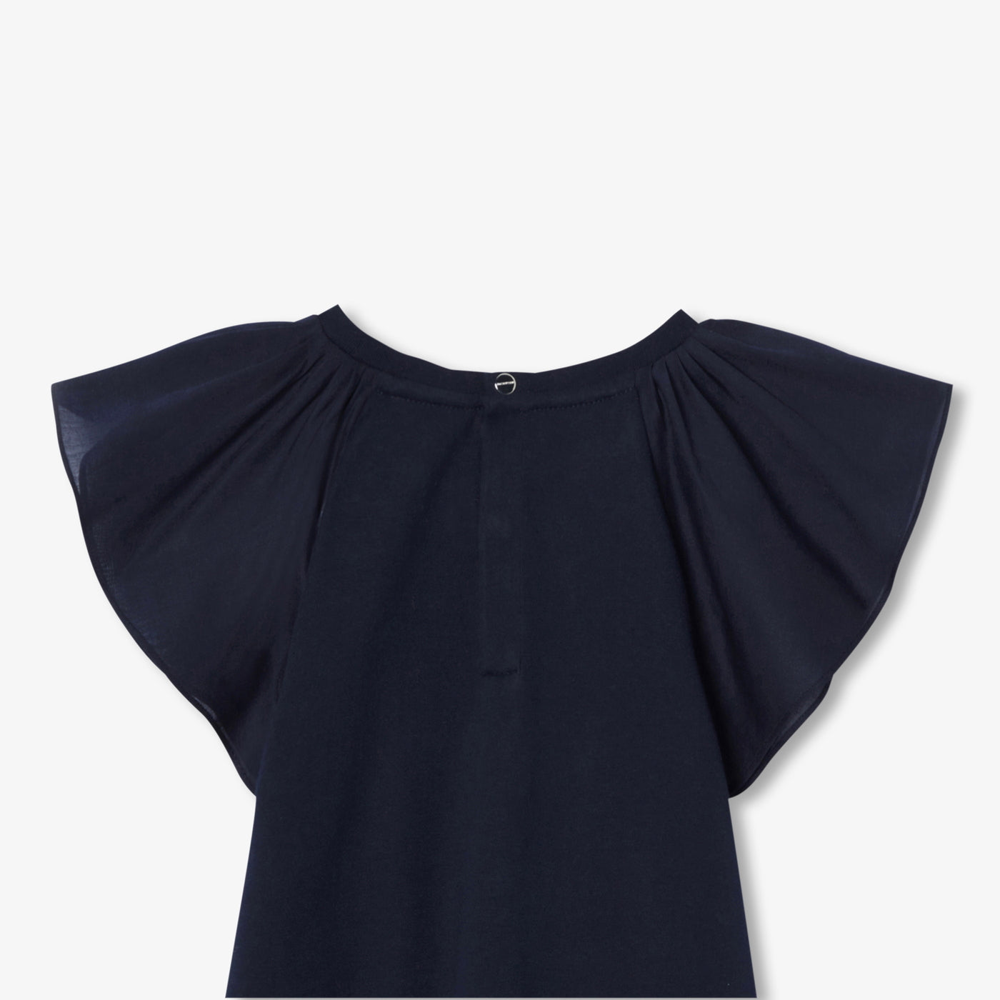 Girl ruffled sleeve T-shirt