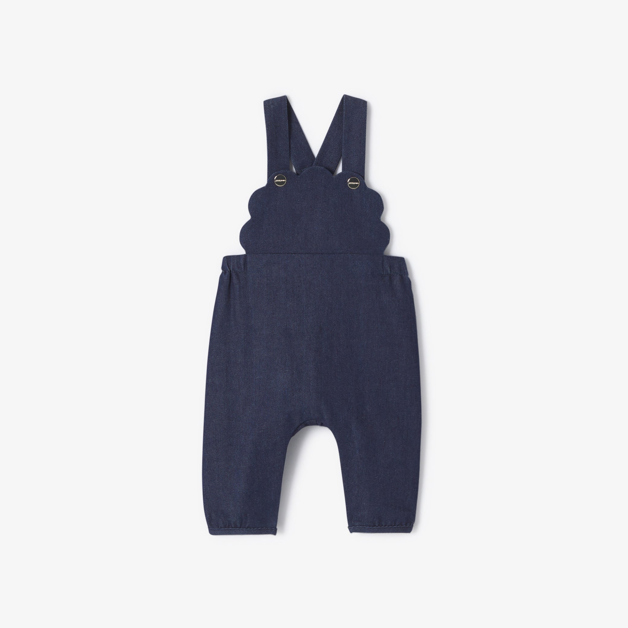 Baby girl dungarees in soft denim