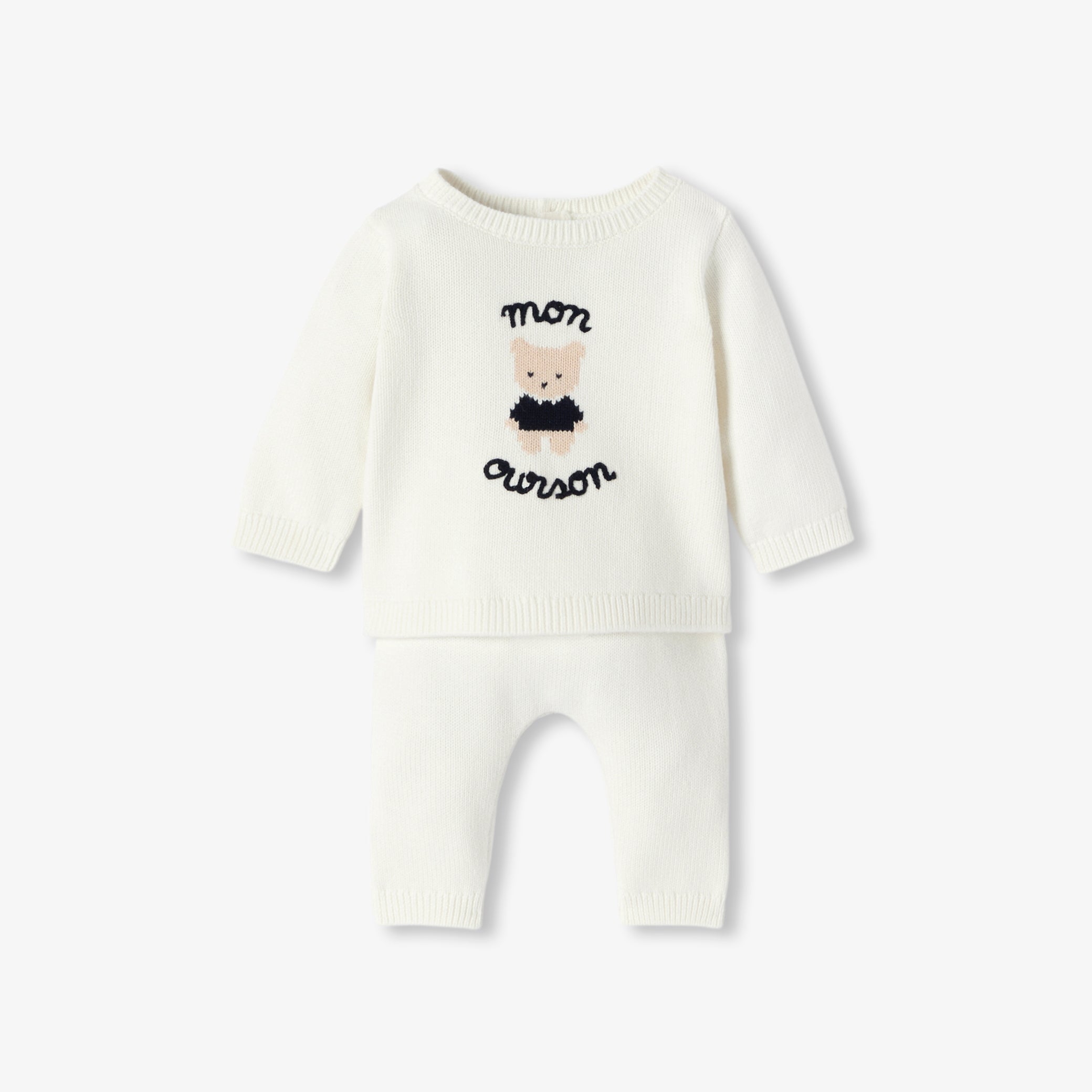 Baby jersey knit comfort set