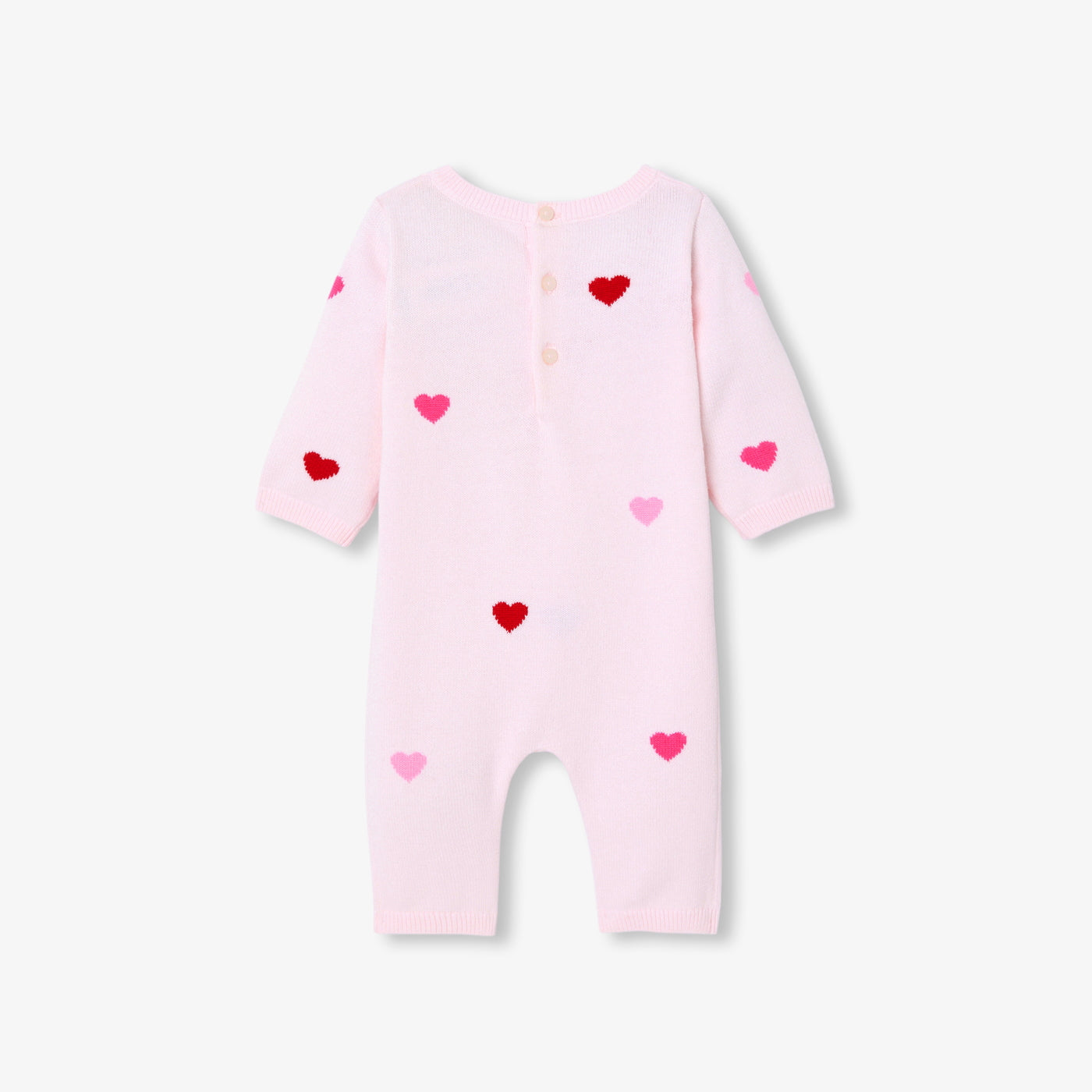 Baby girl cotton long-sleeve jumpsuit