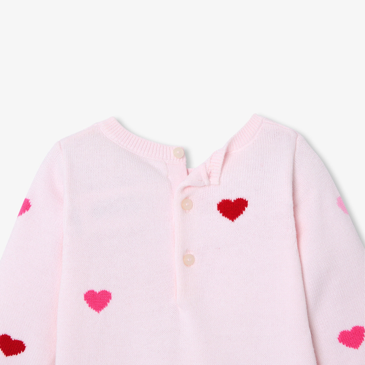 Baby girl cotton long-sleeve jumpsuit