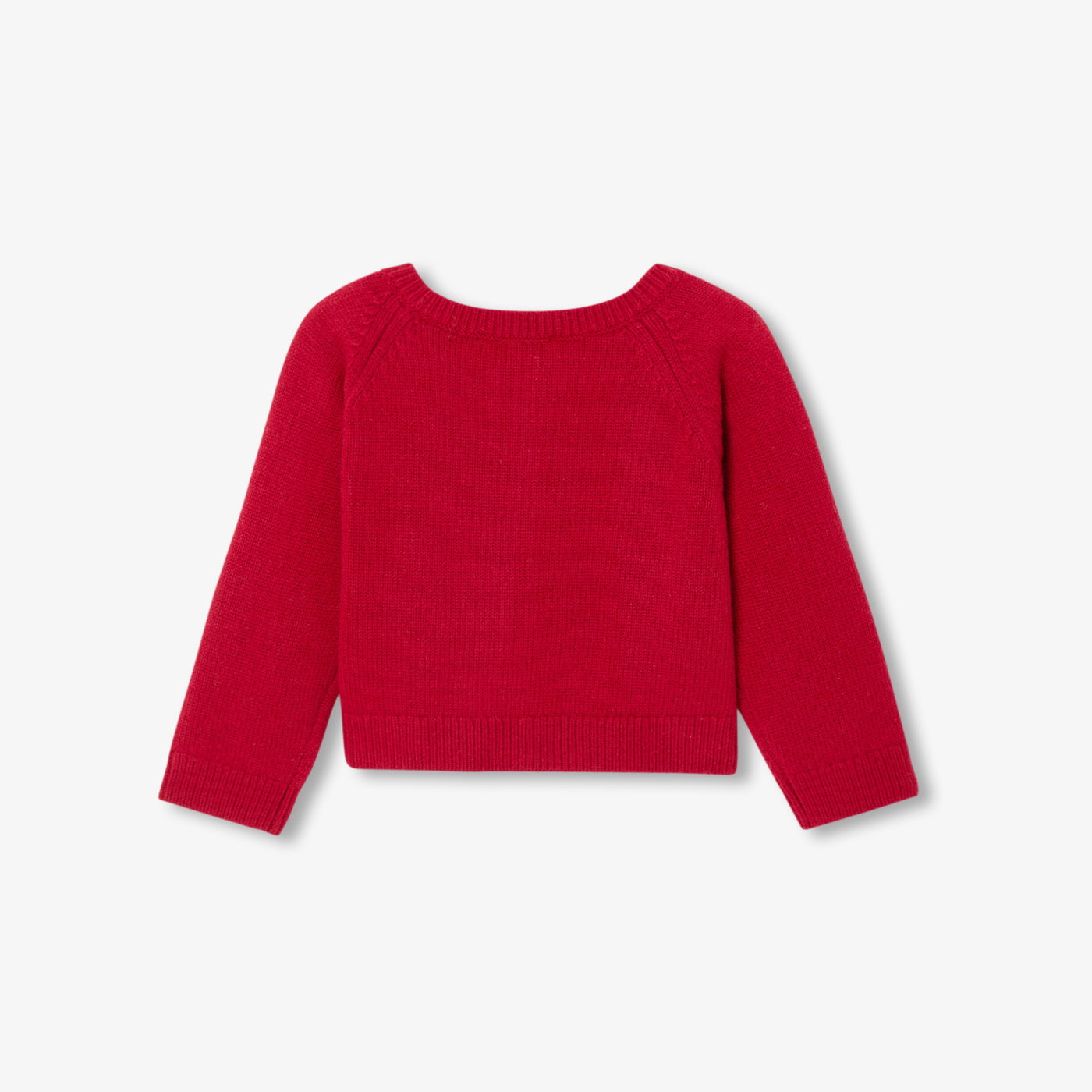 Baby girl cotton and wool cardigan