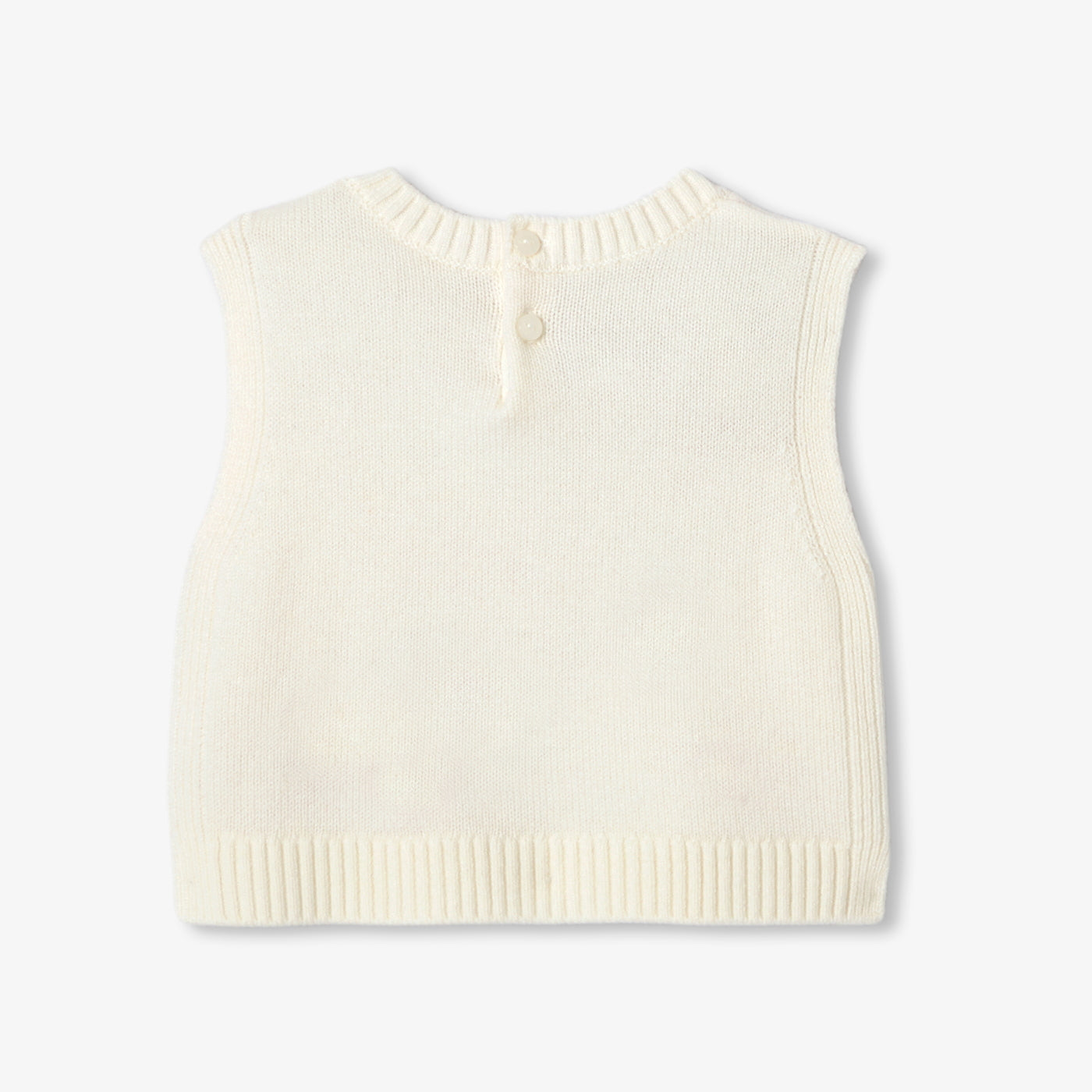 Baby girl sleeveless knit jumper