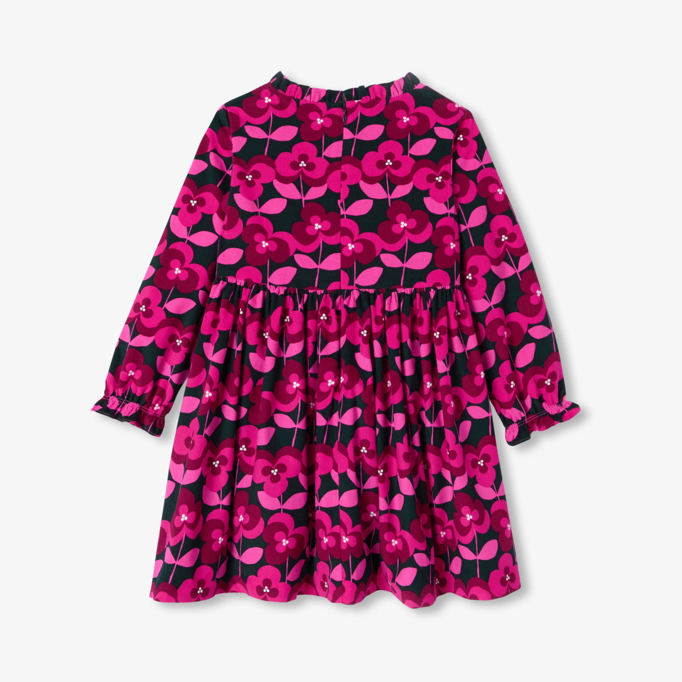 Girl floral velvet dress