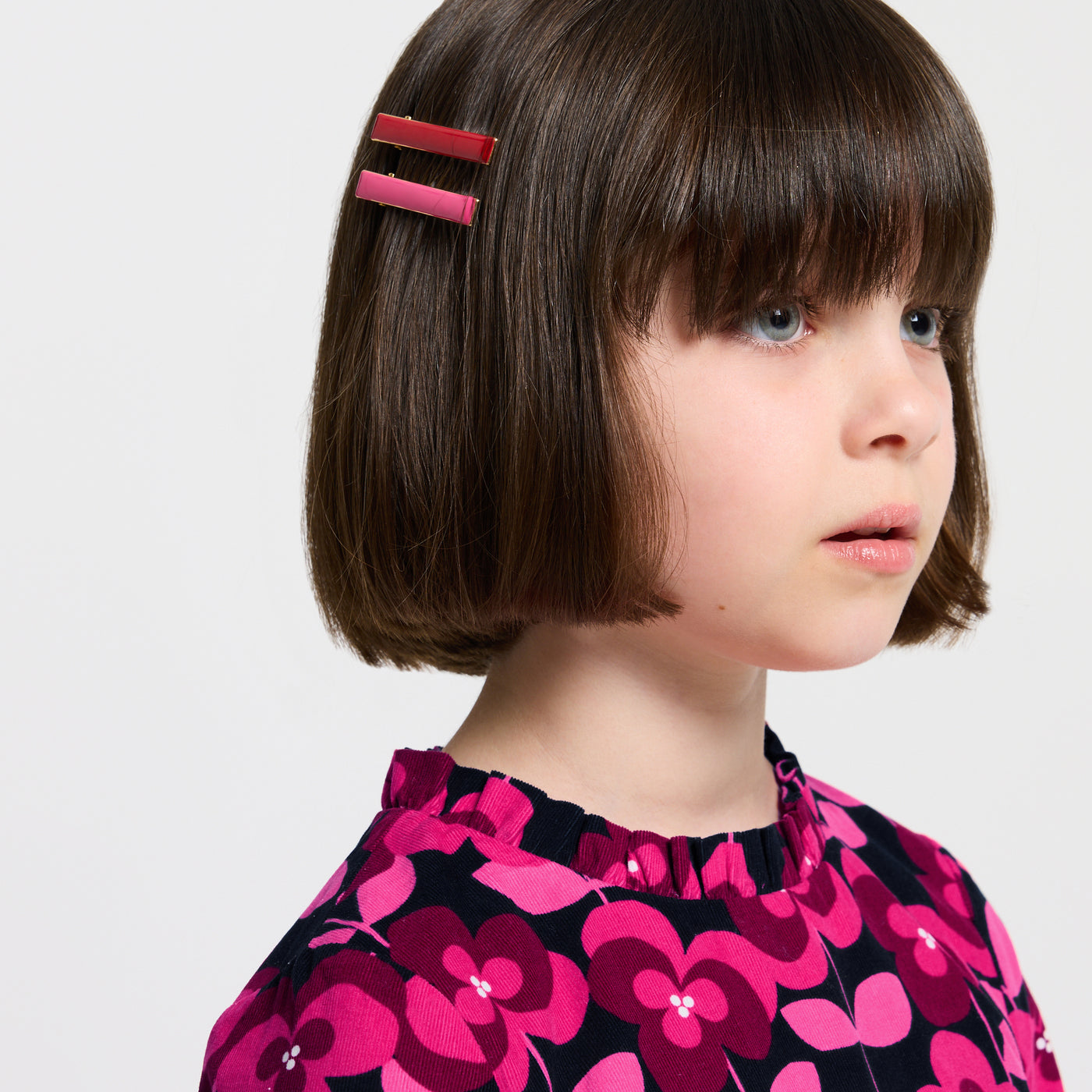 Girl floral velvet dress