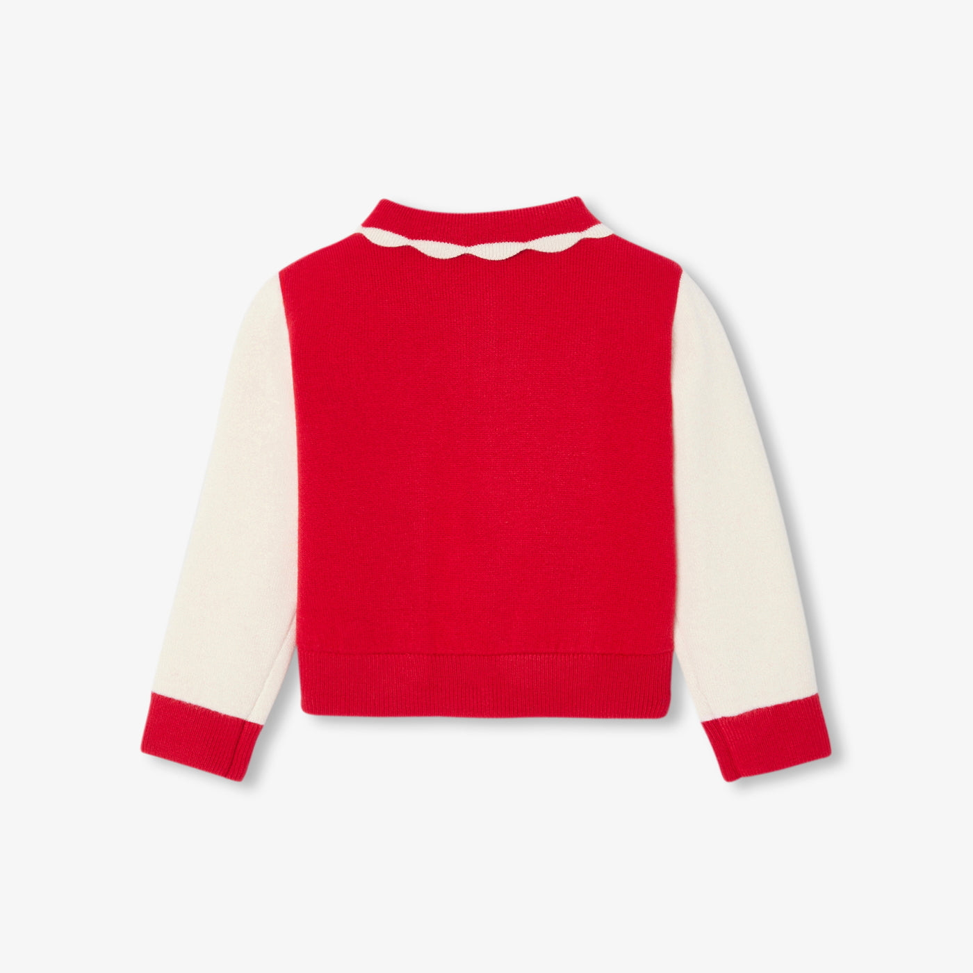 Baby girl knit Varsity jacket