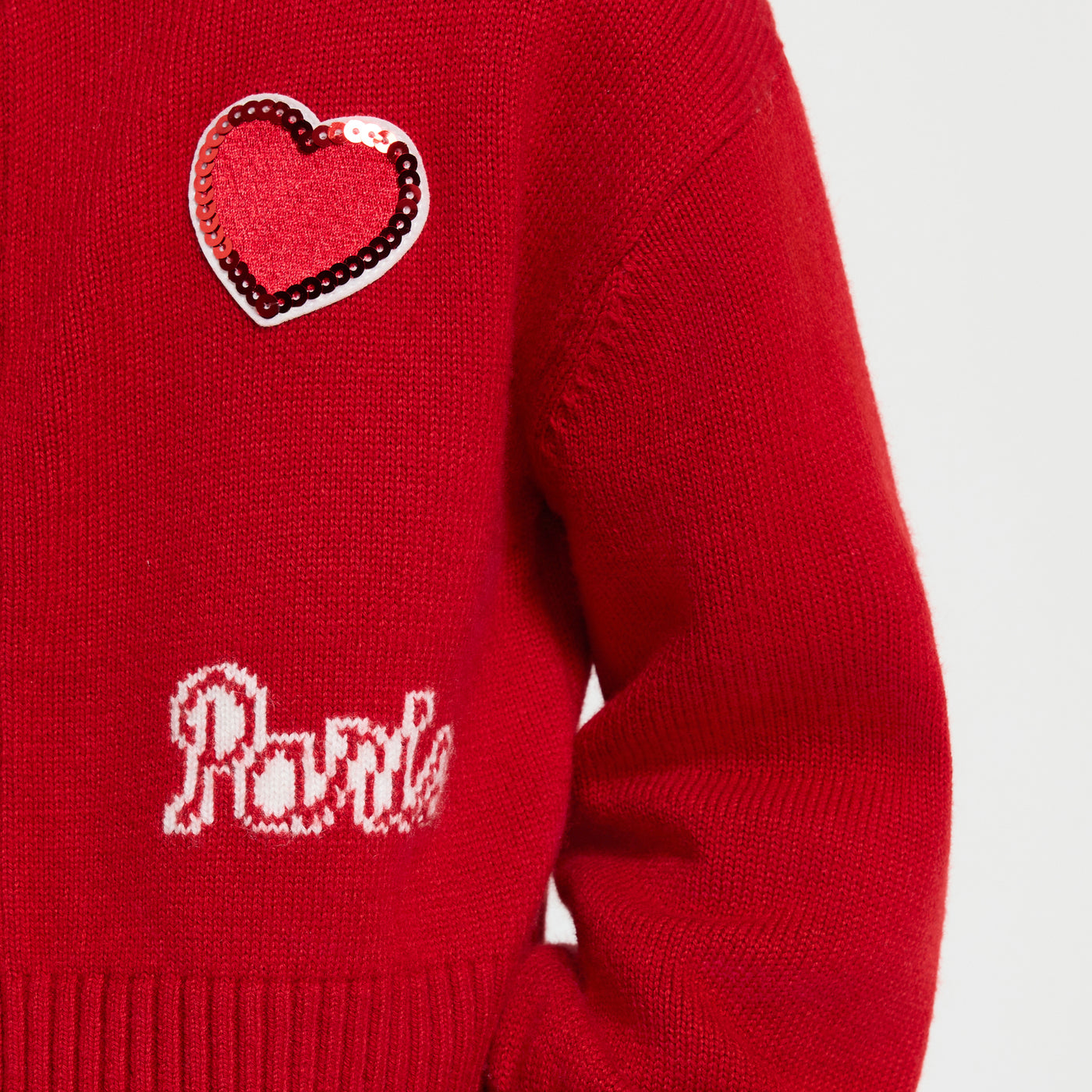 Girl wool blend Varsity cardigan