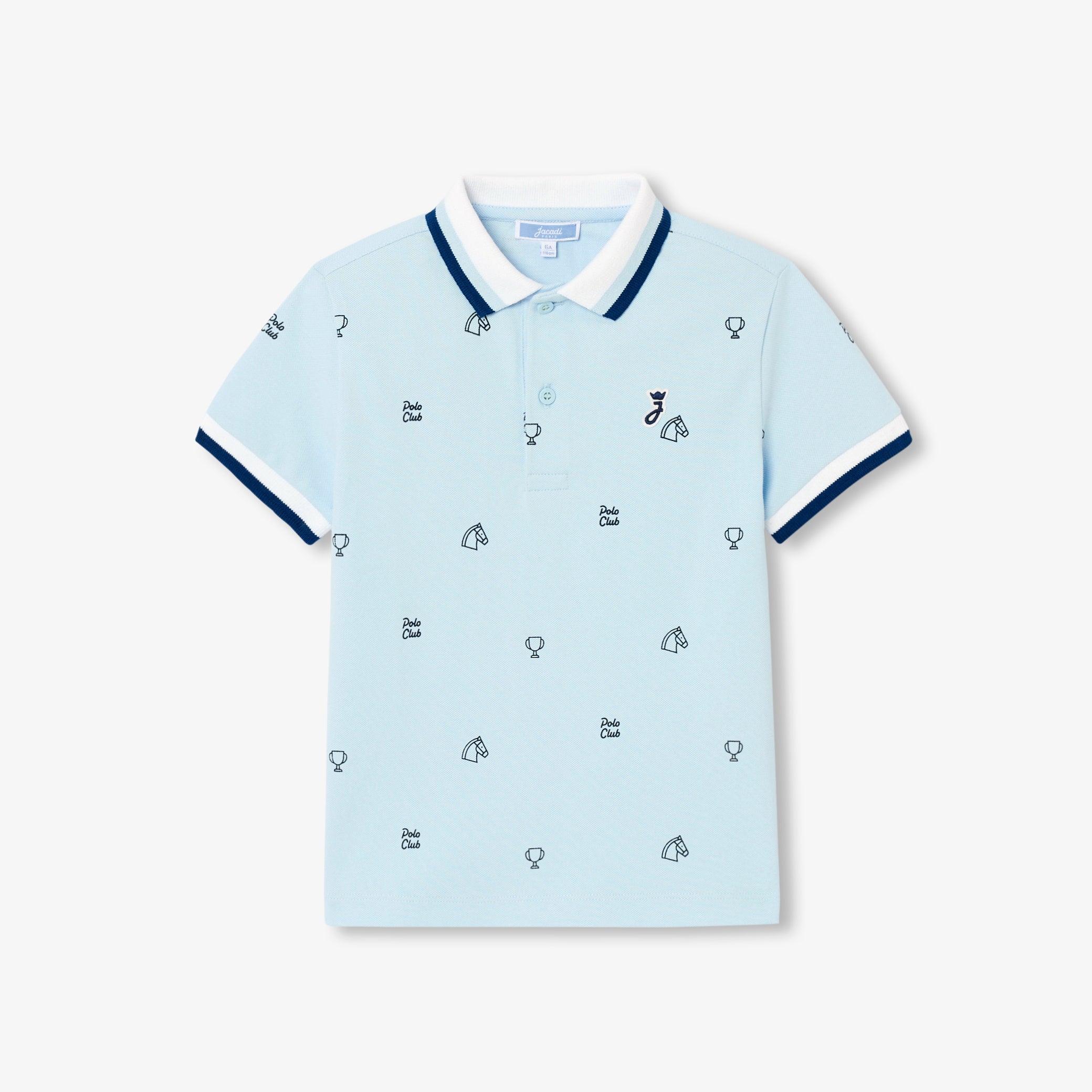 Boy mini cotton piqué polo shirt