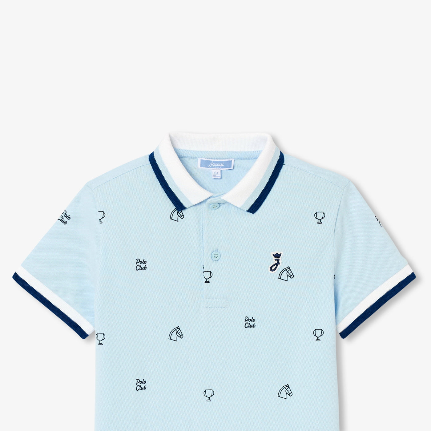 Boy mini cotton piqué polo shirt