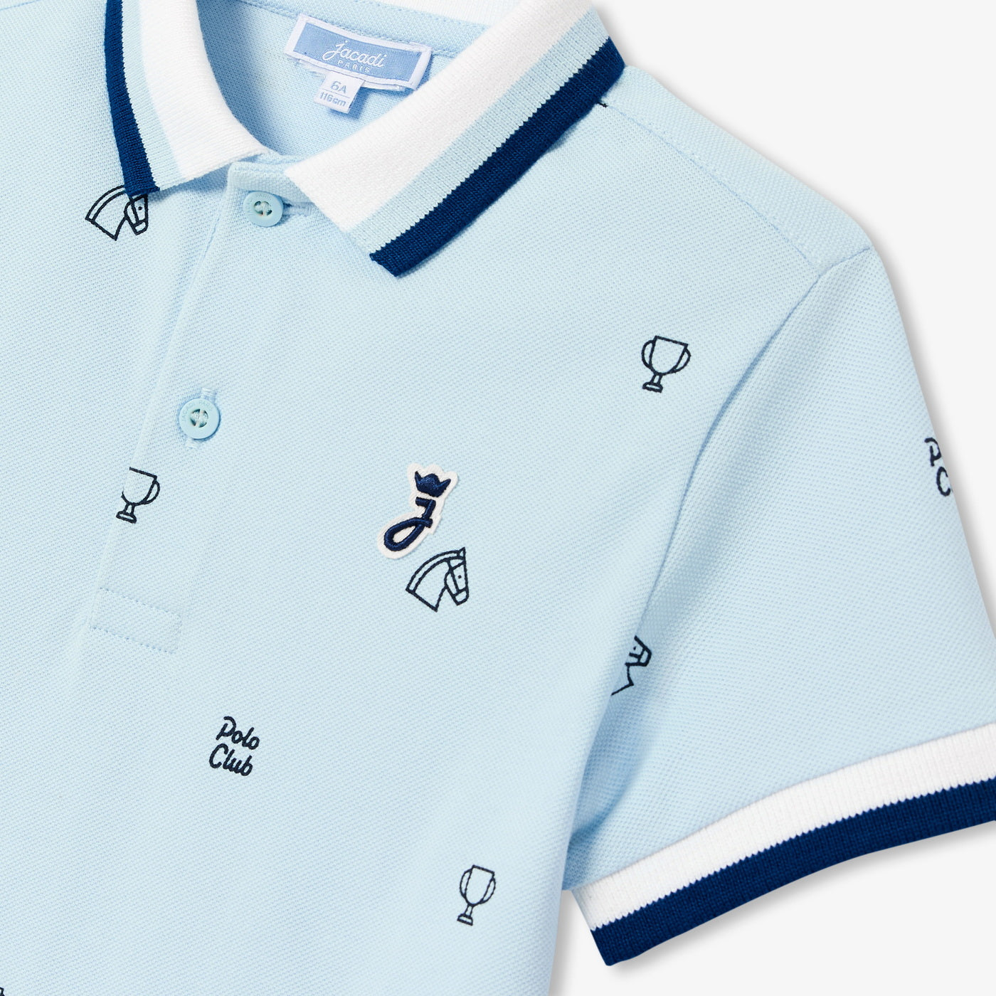 Boy mini cotton piqué polo shirt