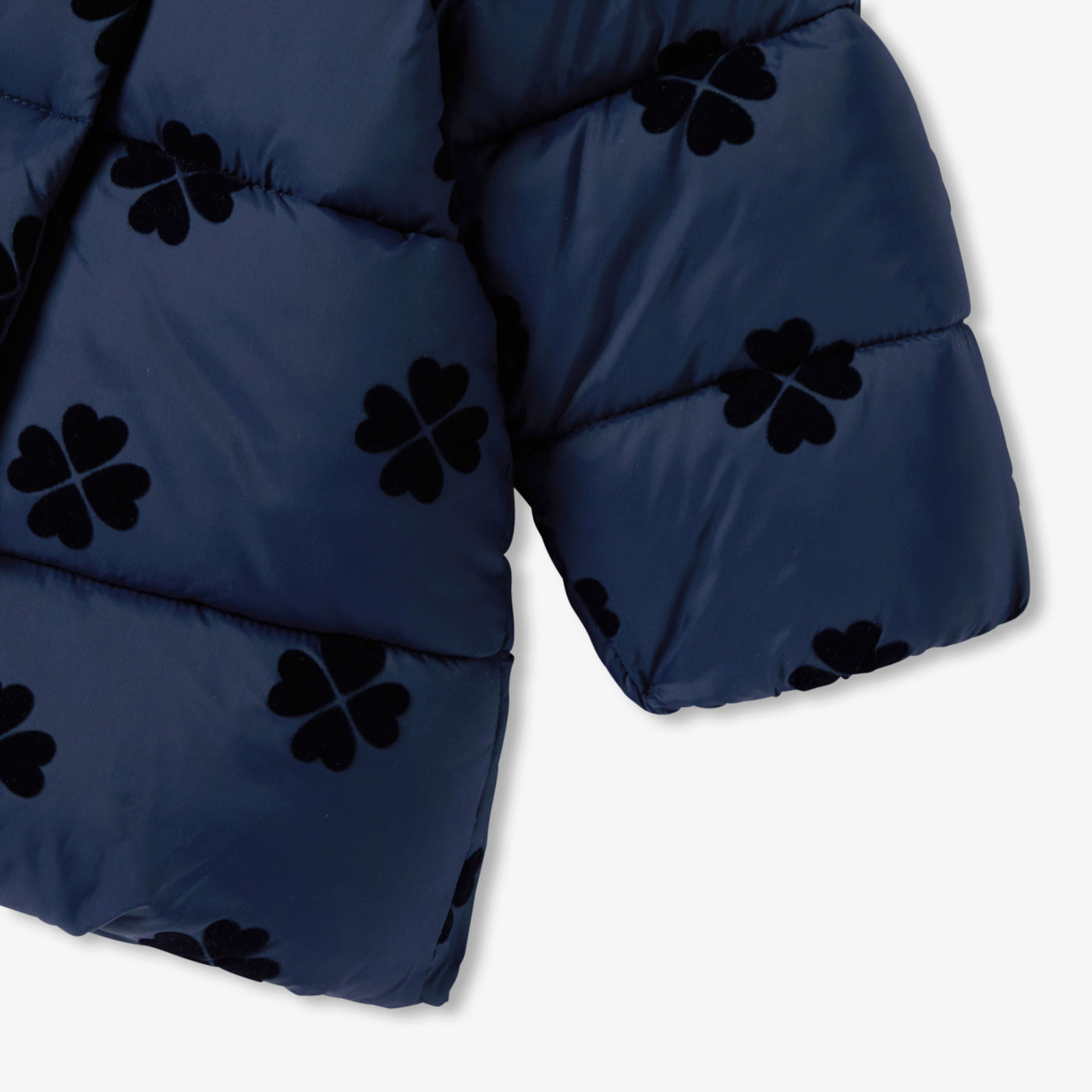 Baby girl flocked padded jacket