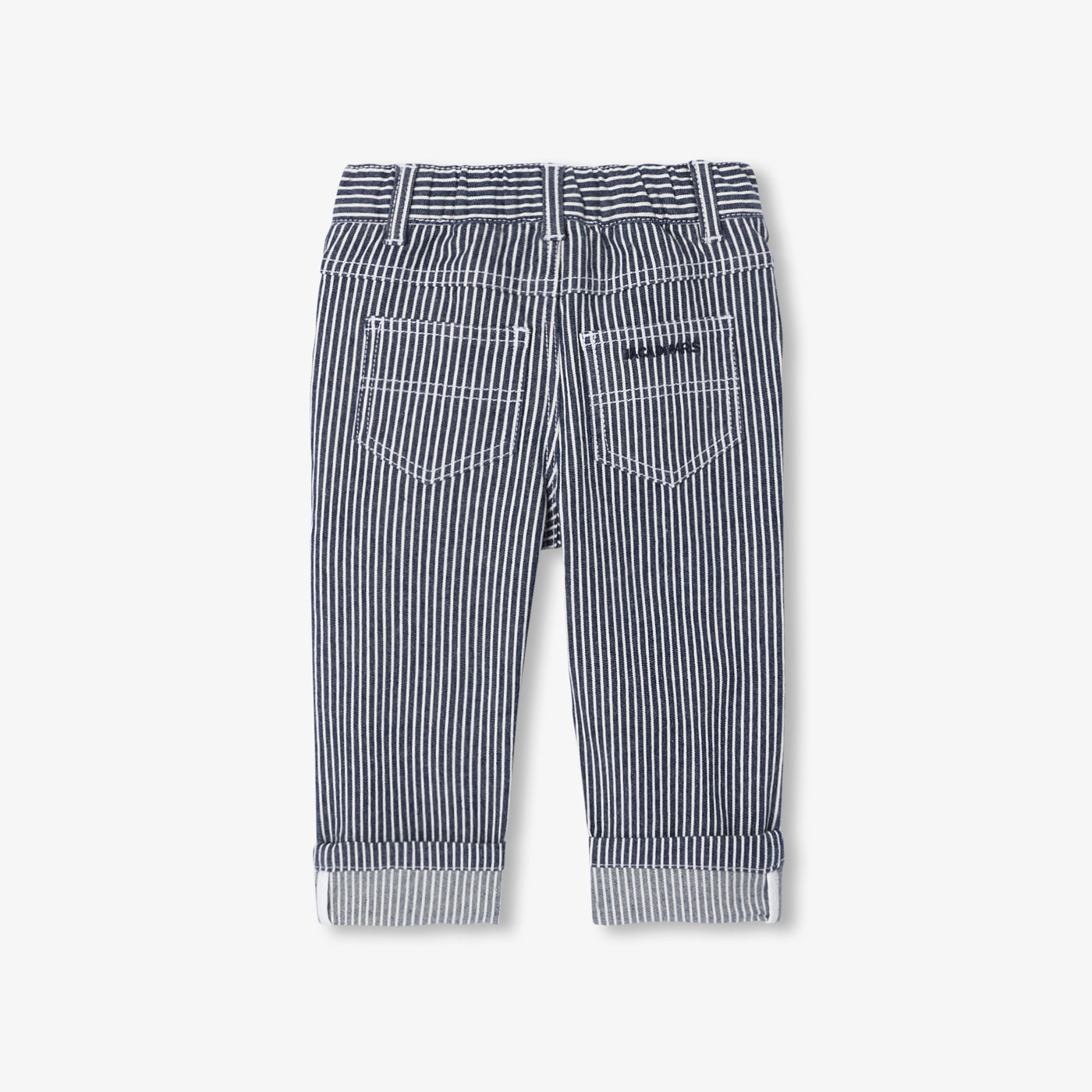 Baby striped twill trousers